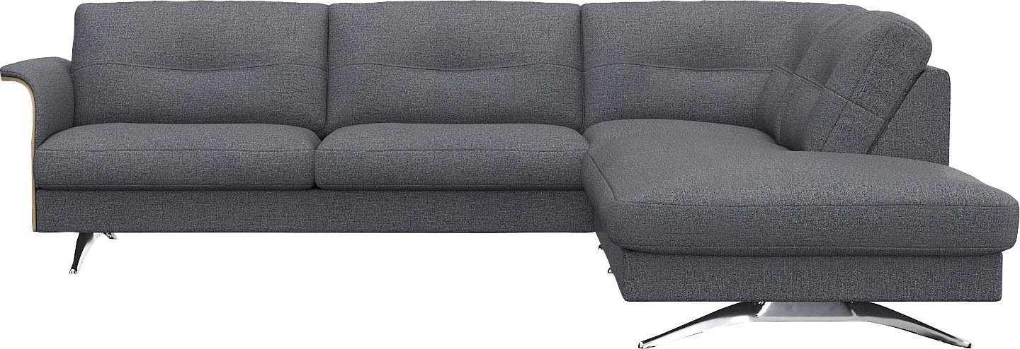 FLEXLUX Ecksofa Glow, super bequem durch hochwertigem Sitzaufbau mit Federkern, L-Form, Skandinavisches Design, In hochwertiger Verarbeitung