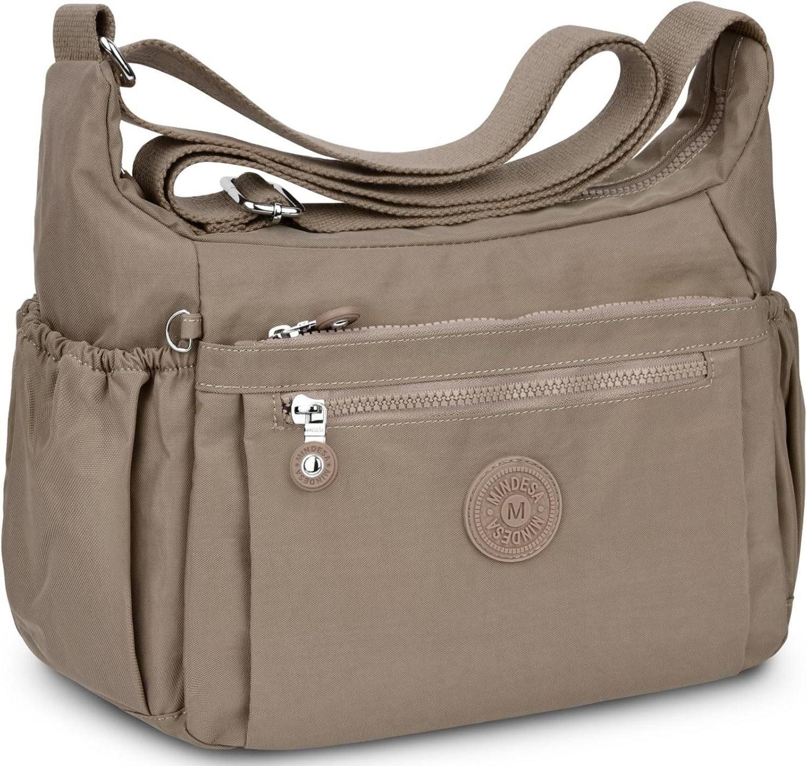 Umhängetasche Umhängetasche Damen Groß Wasserdicht Nylon Crossbody Bag Verstellbarer