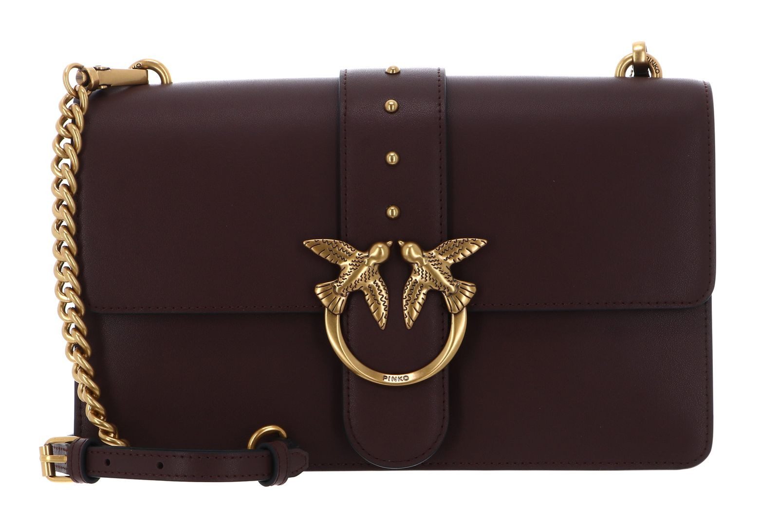PINKO Umhängetasche Classic ST. CL., aus echtem Rindsleder