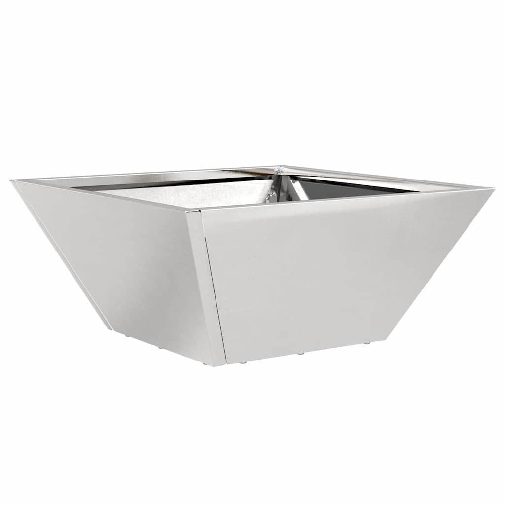 vidaXL Blumentopf Garten Schüssel Pflanzer Silber günstig online kaufen