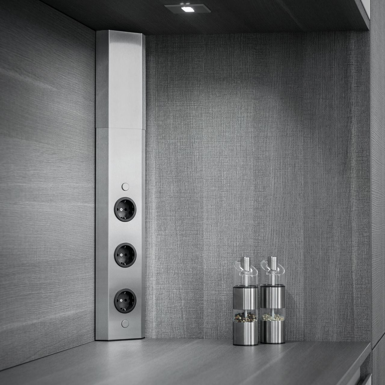 Thebo Eck-Steckdosenelement Mira Eck 1, ohne Schalter 7053001 Mehrfachsteckdose