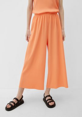 s.Oliver 7/8-Hose Culotte mit Plisseéfalten Raffung