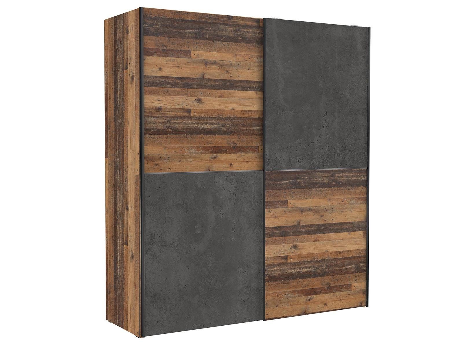 freiraum Schwebetürenschrank Delmore 170.3 x 190.5 x 61.2 cm (B/H/T)