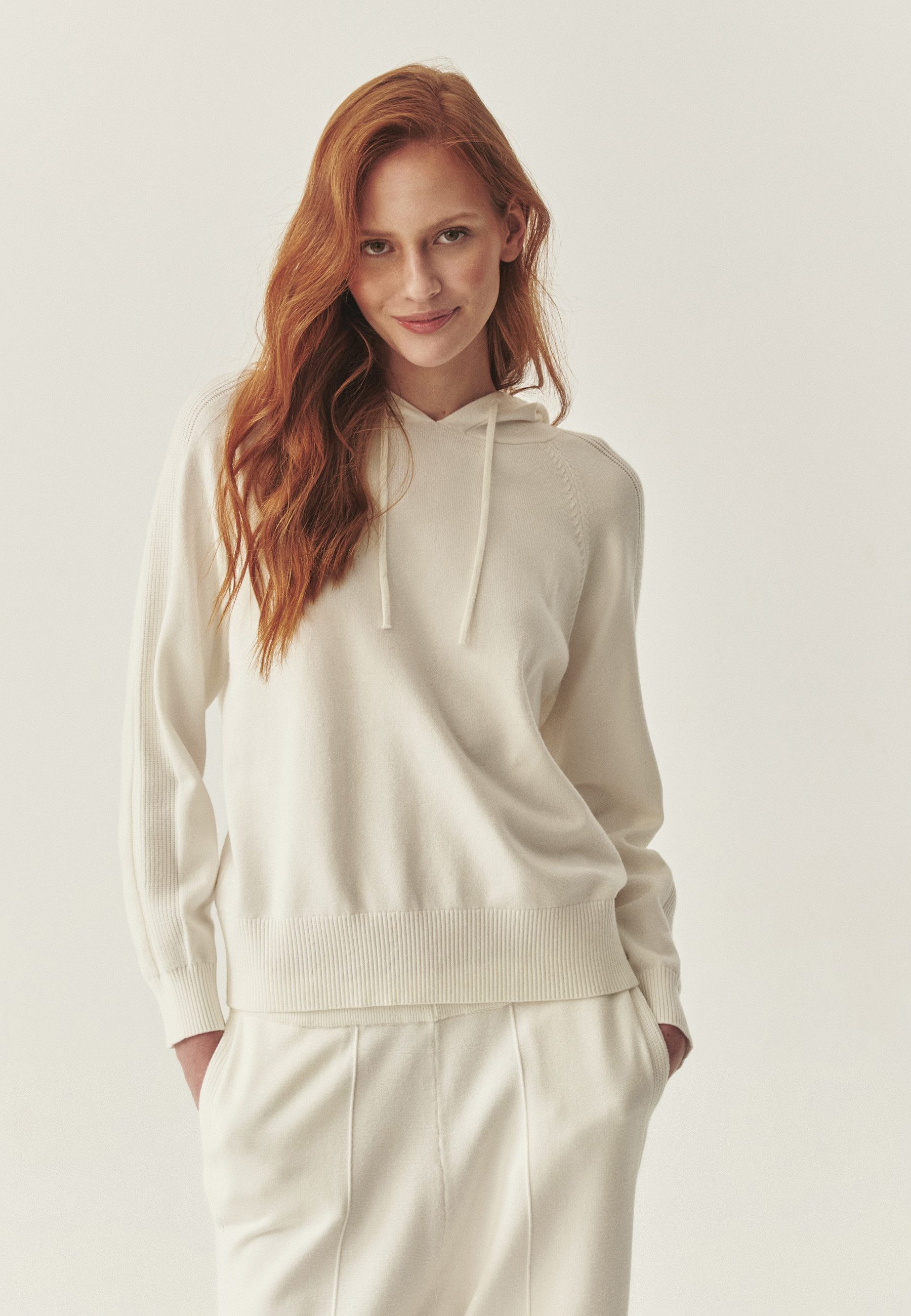 TATUUM Strickpullover Locker Geschnittener Hoodie - Floksi