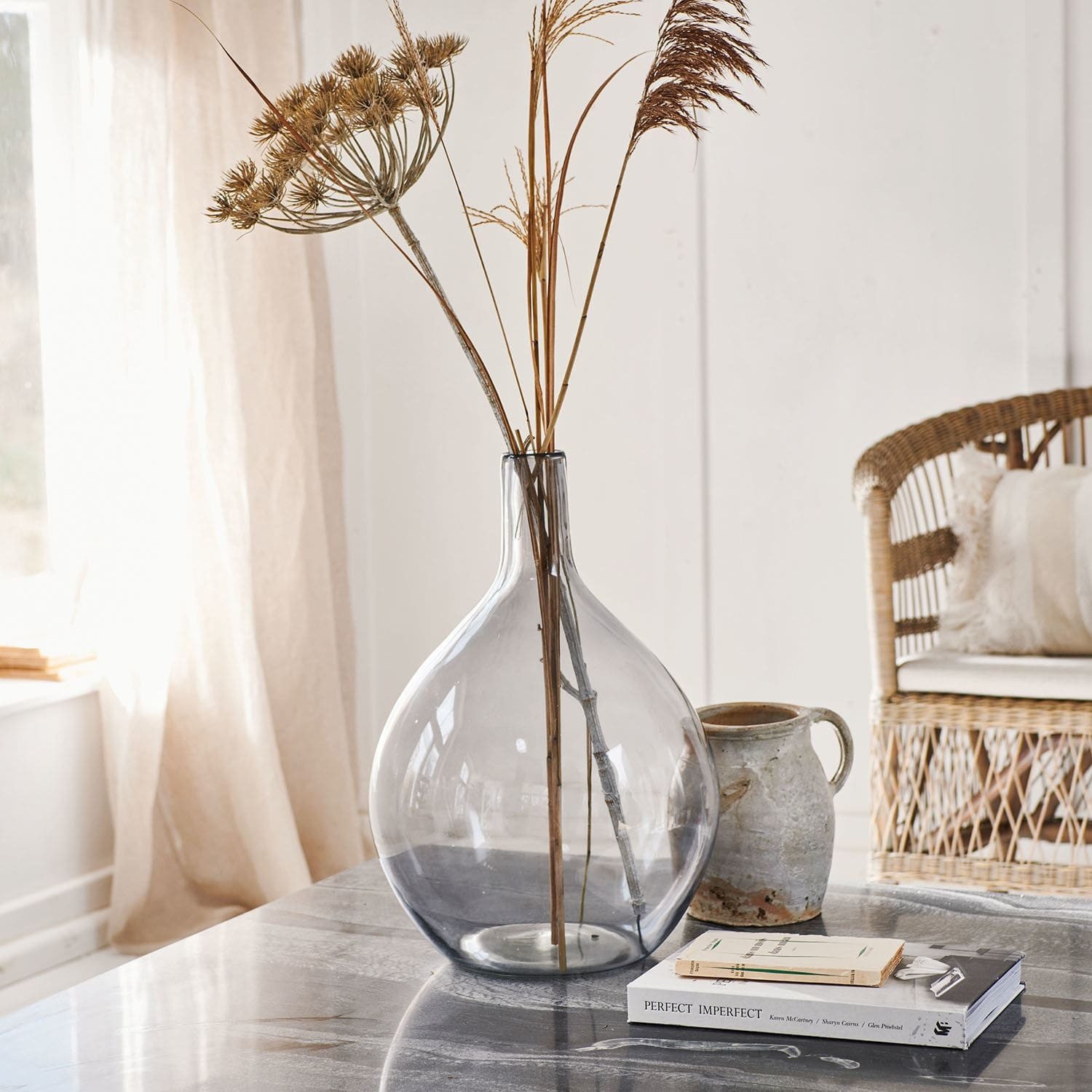 Mirabeau Tischvase Vase Argonne grau