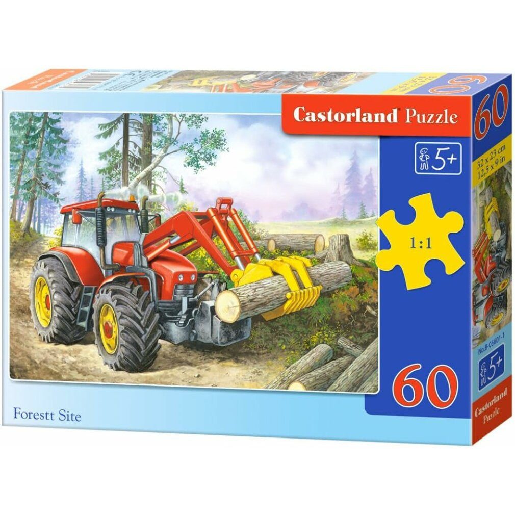 Castorland Puzzle Waldtraktor-Puzzle 60 Teile, Puzzleteile günstig online kaufen