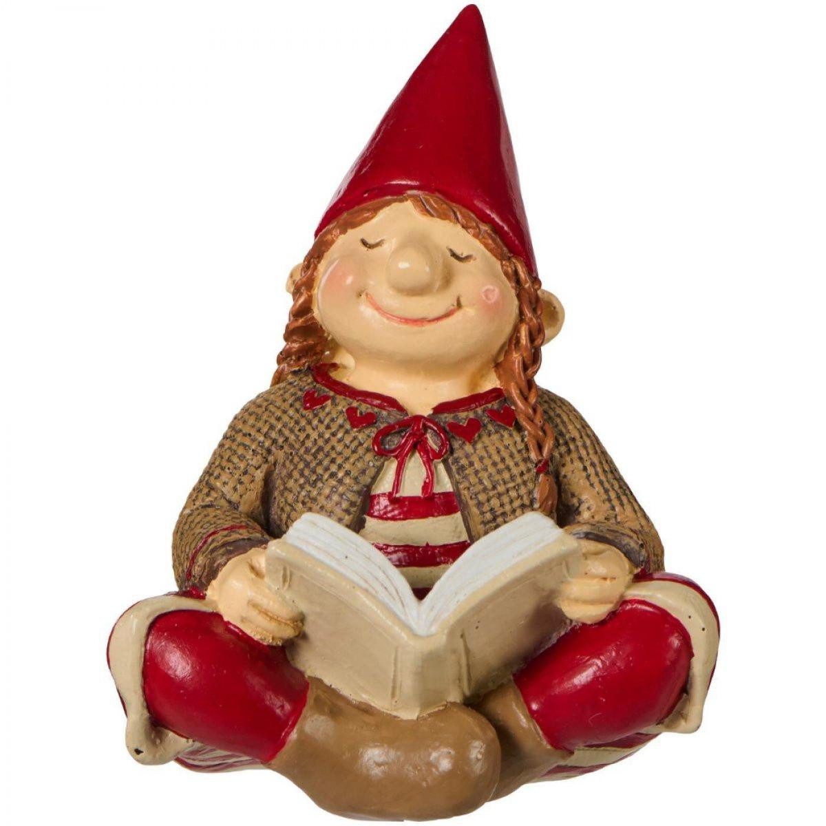 Ib Laursen Dekofigur Ib Laursen Dekofigur Ribenisserne Signe mit Weihnachtsbuch (9,7cm)
