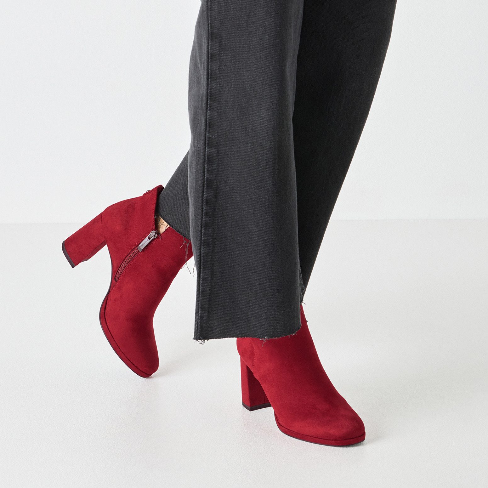 Tamaris Stiefelette, Blockabsatz, Abendschuh, Festtagsschuh in veganer Vera günstig online kaufen