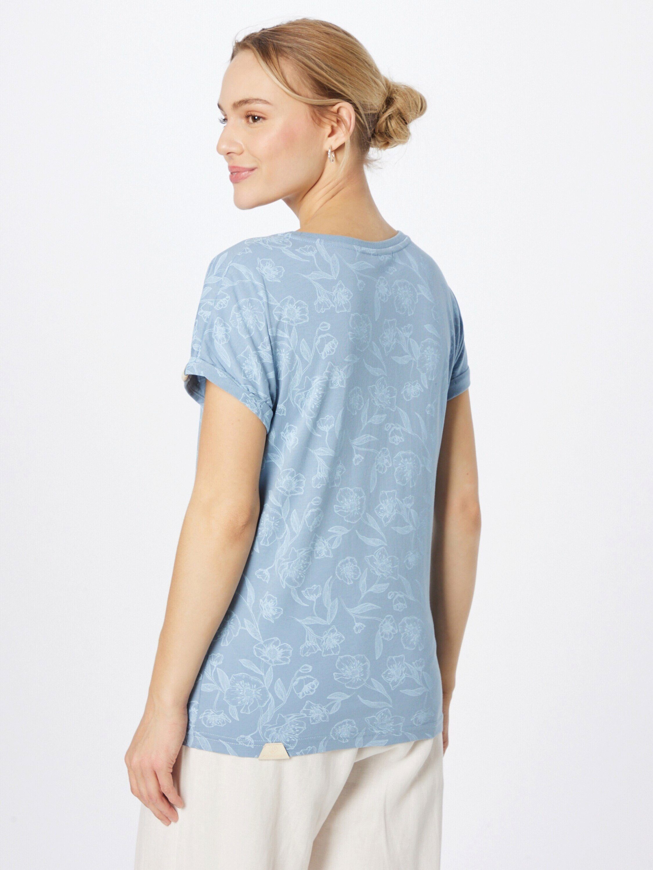 T-Shirt Ragwear blue (1-tlg) Plain/ohne light Details 2042