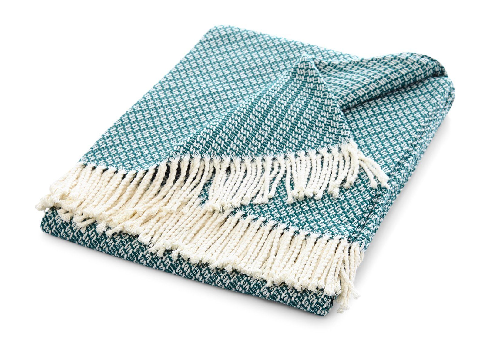 søstre & brødre Tagesdecke Sommerdecke Kuscheldecke mit Fransen, Edele und weiche Sommer-Decke, Die leichte Decke ist MADE IN EUROPE, 130x170 cm