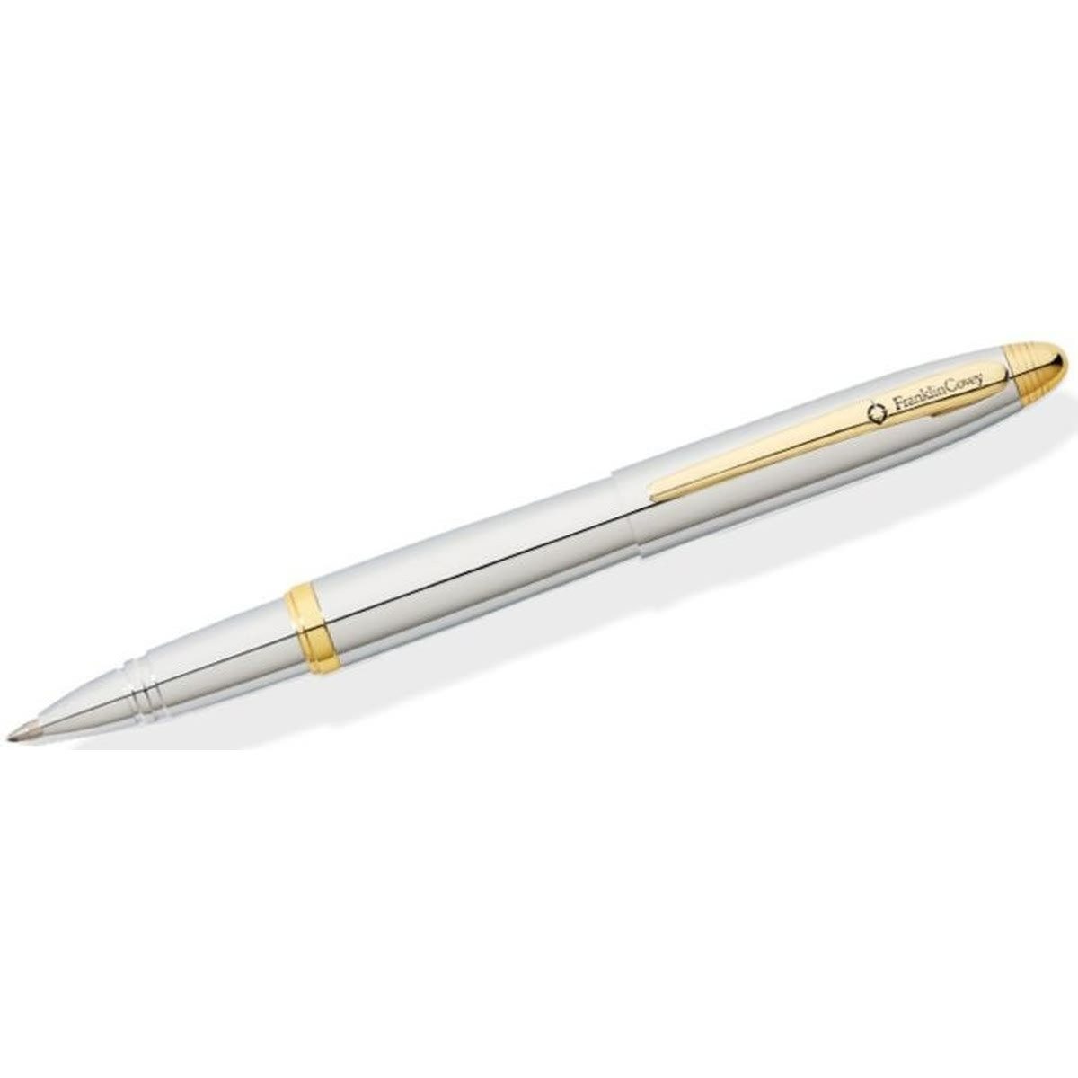 Gelroller Rollerball Lexington Chrom mit goldplattierten Beschlägen F Geschenkbo