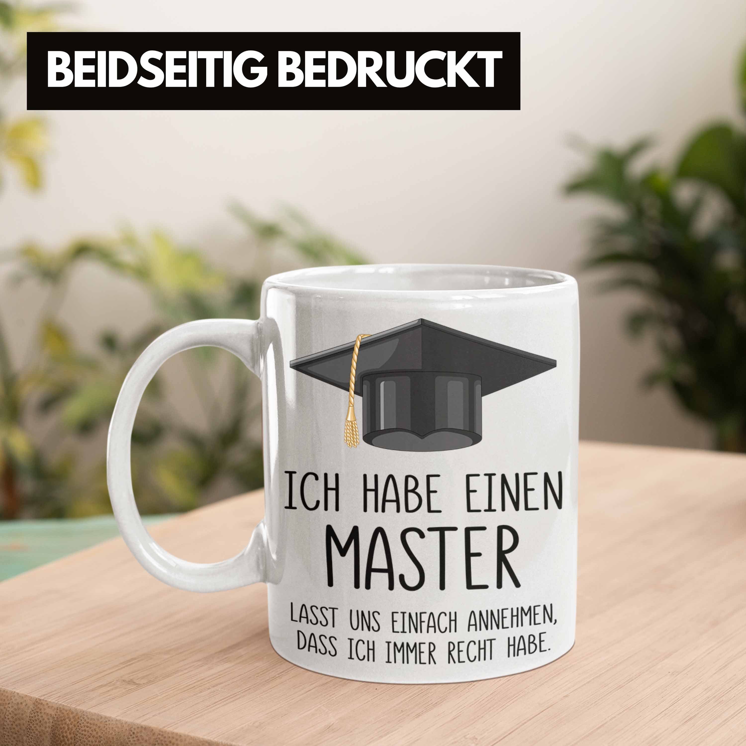 Trendation Tasse Trendation - Master Bestanden Geschenk Abschluss Tasse Spruch Master G