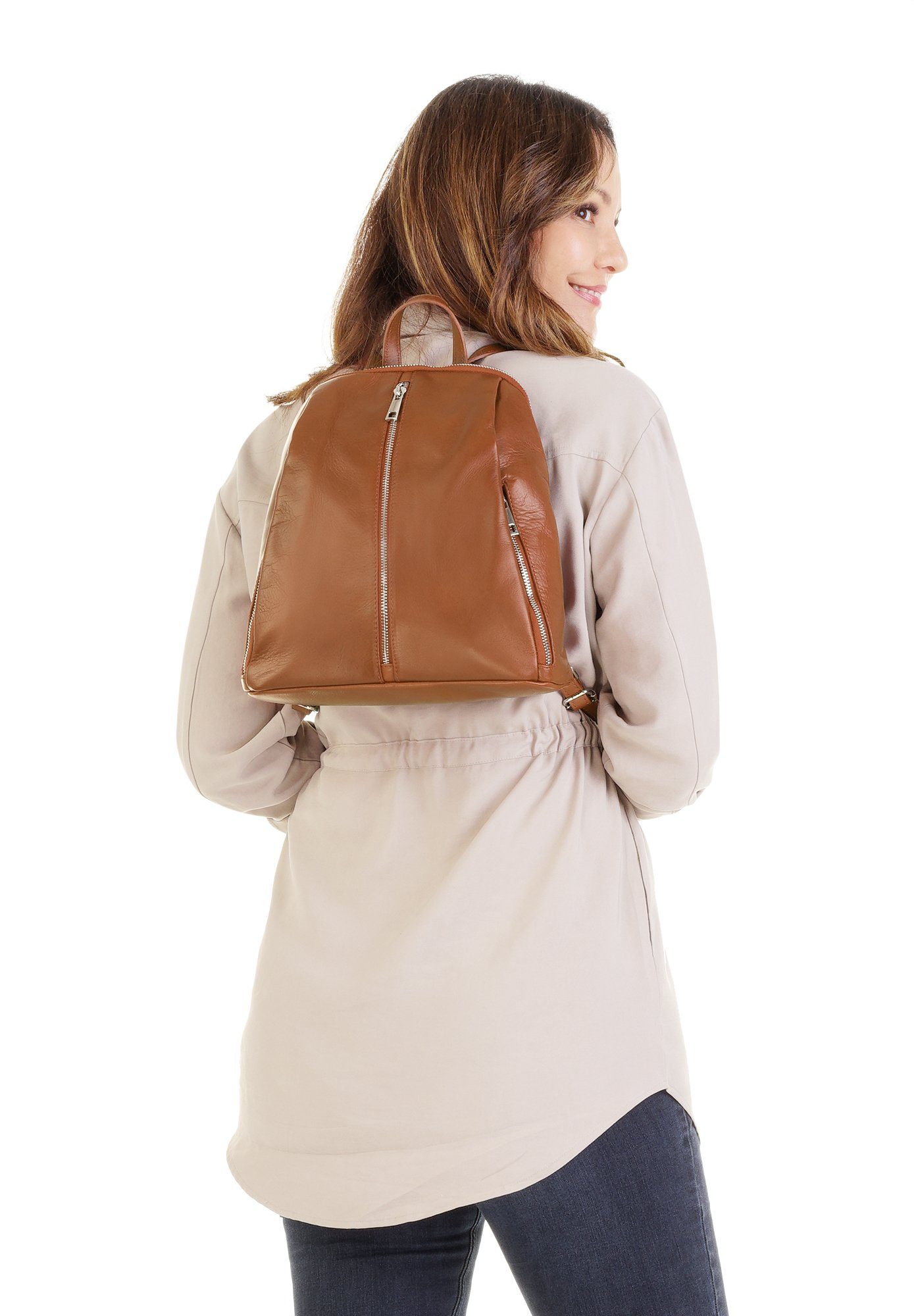 Samantha Look Cityrucksack, echt Leder, Made in Italy günstig online kaufen