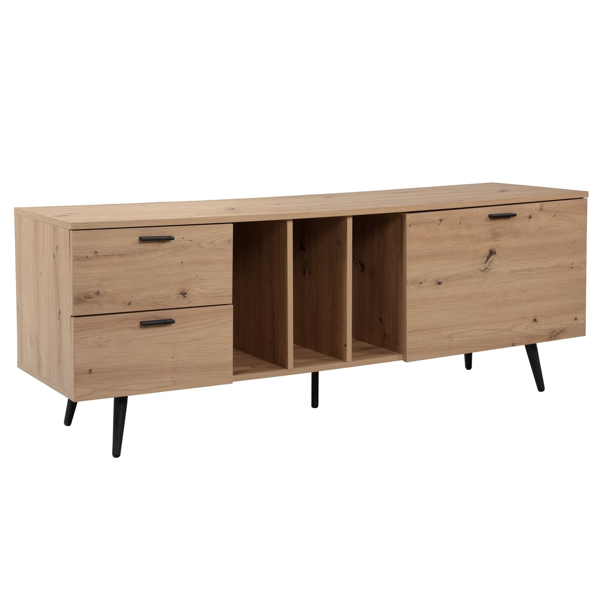 FINEBUY Lowboard FB56055 (Eiche-Dekor, 150x55x40 cm, günstig online kaufen