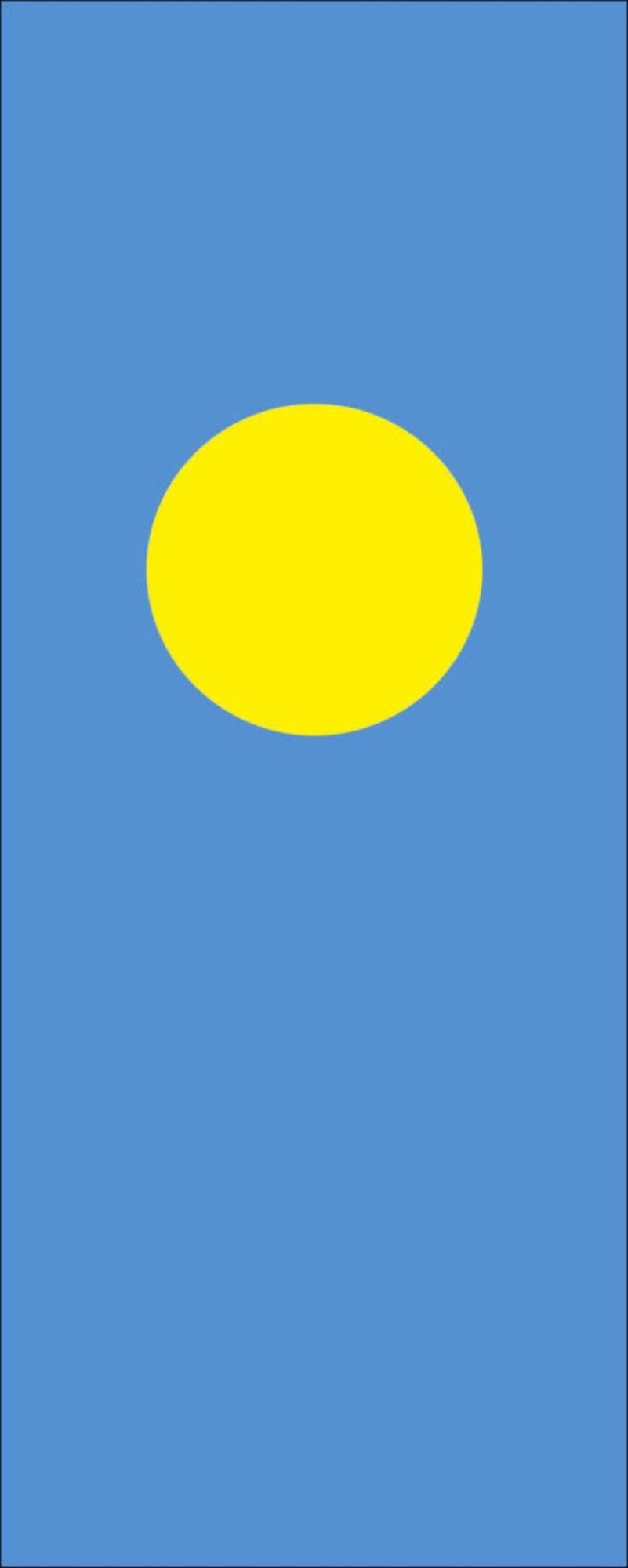 Flagge Hochformat Flagge g/m² 110 flaggenmeer Palau