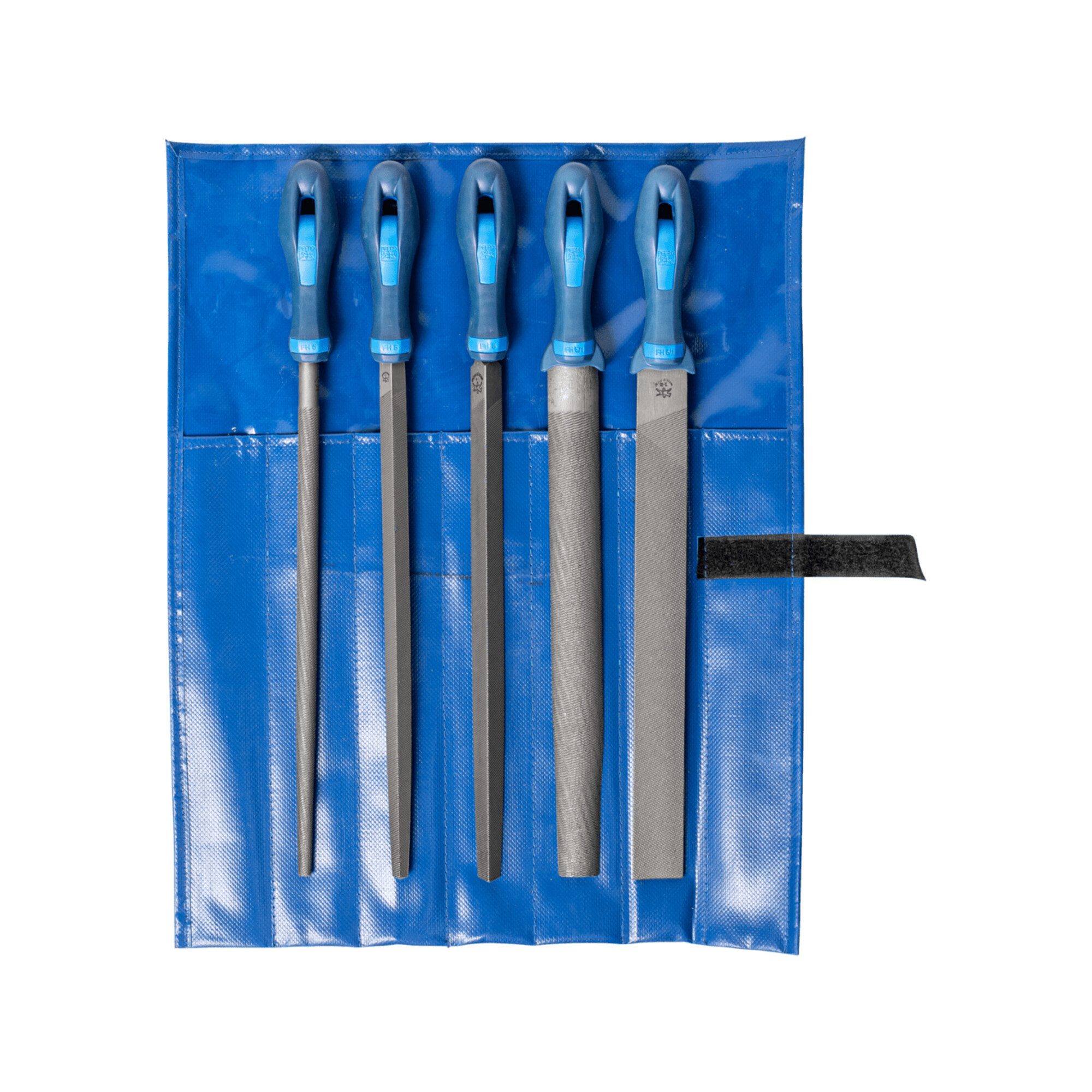 Pferd Feile PFERD TOOLS Werkstattfeilen-Set 5-tlg. in Rolltasche 300mm Hieb 1 für