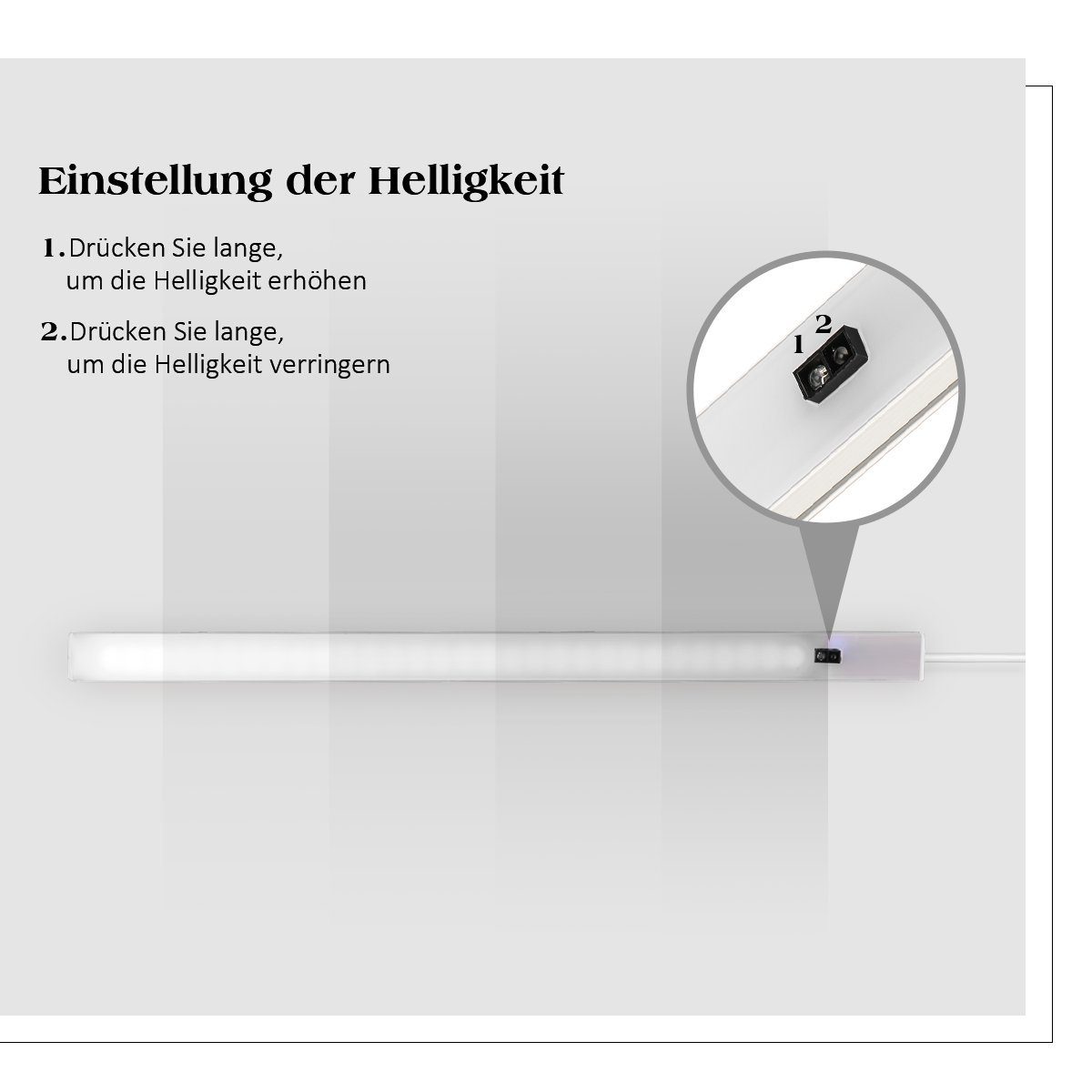 LED Warmweiß, mit Bad LED 30cm oyajia Treppen Für LED Aluminium Ultradünne Schrank Schrankleuchte, Bewegungssensor, Unterbauleuchte 230V, ‎Kaltweiß, Kleiderschrank Schrankbeleuchtung LED-Leiste,LED integriert, fest Länge,