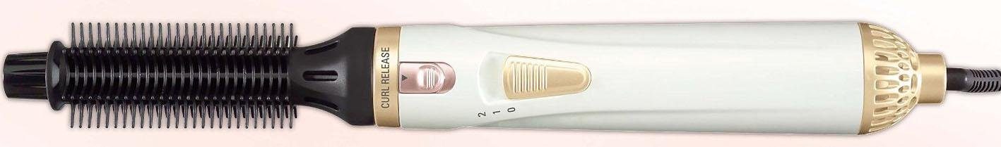 Rowenta Warmluftbürste Wave & Curl Warmluftbürste, Abrollsystem für einfaches Styling, Keramik-/Turmalinbeschichtung, 2 Einstellungen, Föhnbürste, CF3910