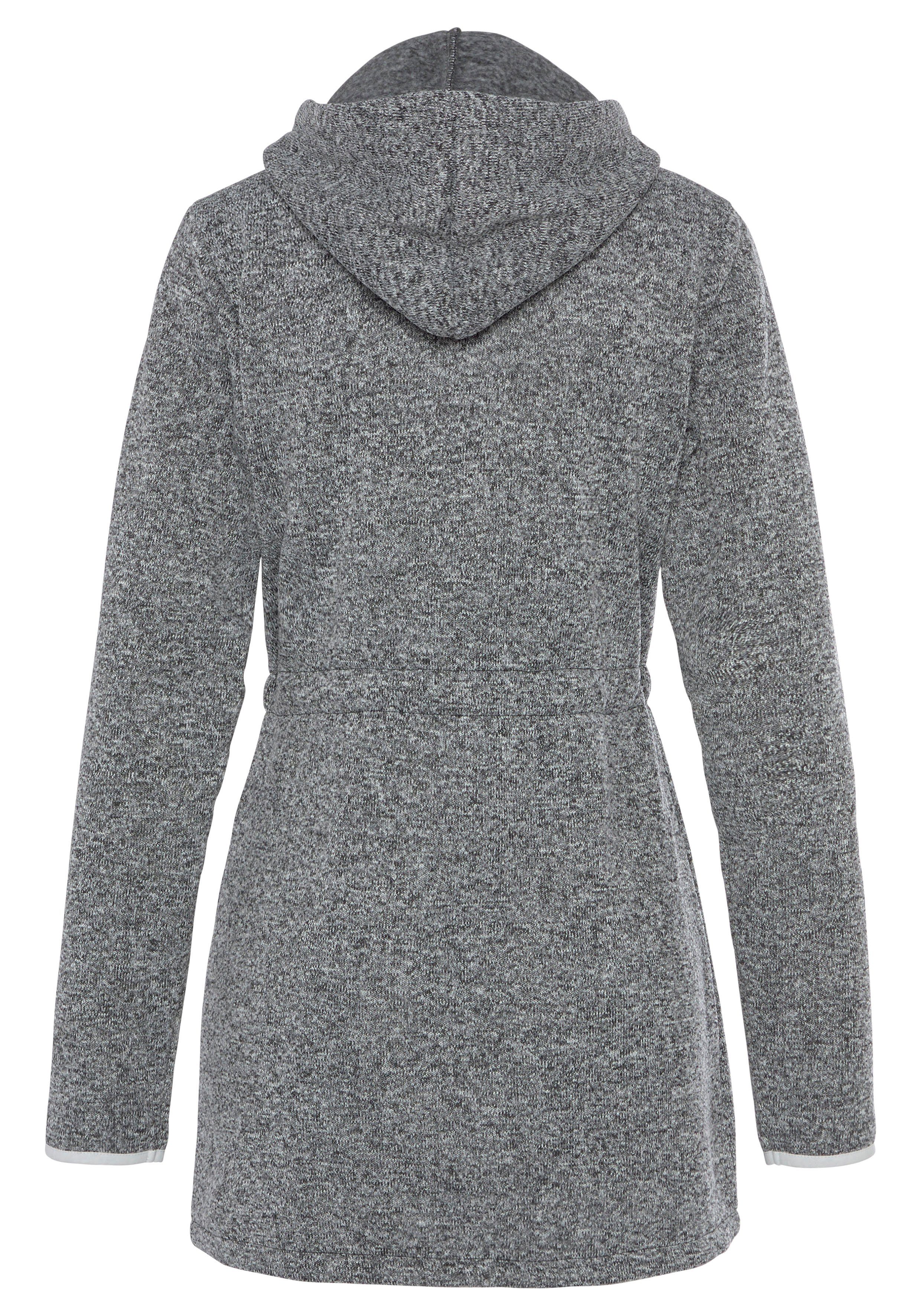 LASCANA Strickfleecejacke mit Kapuze
