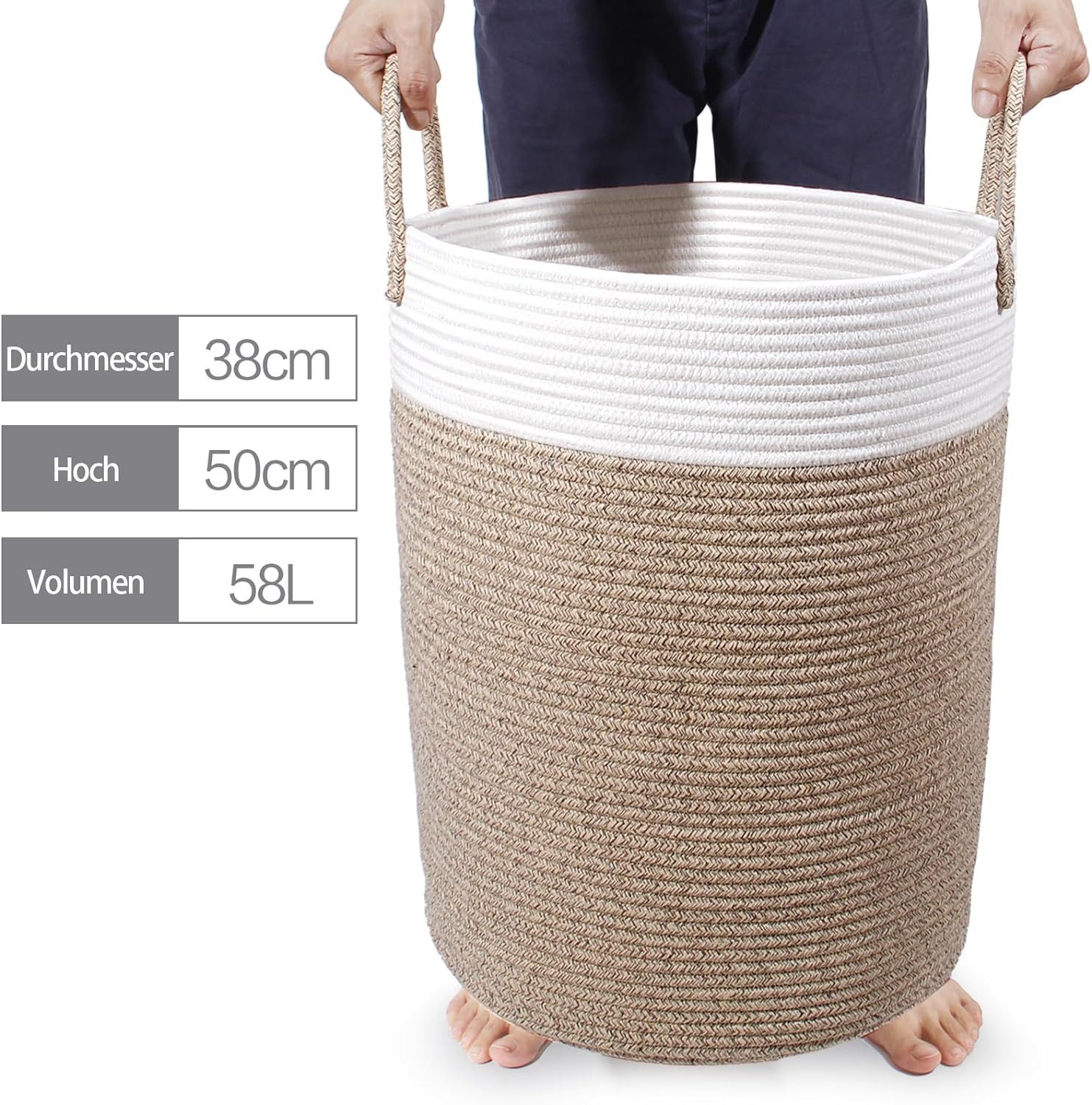 Zedelmaier Wäschekorb Wäschekorb mit Henkel,Spielzeug Aufbewahrung,Spielzeu günstig online kaufen