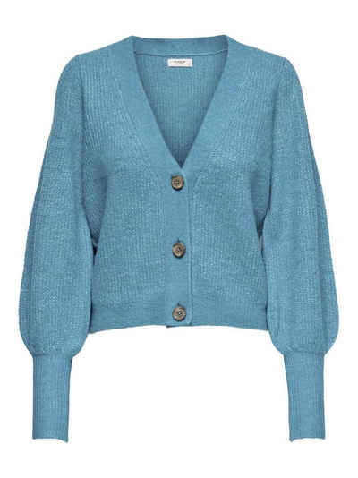 JACQUELINE de YONG Strickpullover »3696« (1-tlg) Damen Kurzer Cardigan Strick Pullover JDYDREA Puffärmel Sweater V-Neck