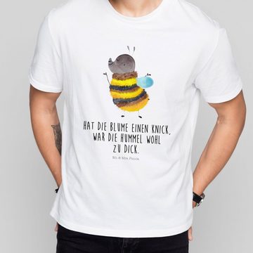 Mr. & Mrs. Panda T-Shirt Hummel flauschig - Weiß - Geschenk, Junggesellenabschied, Tiere, Sprü (1-tlg)