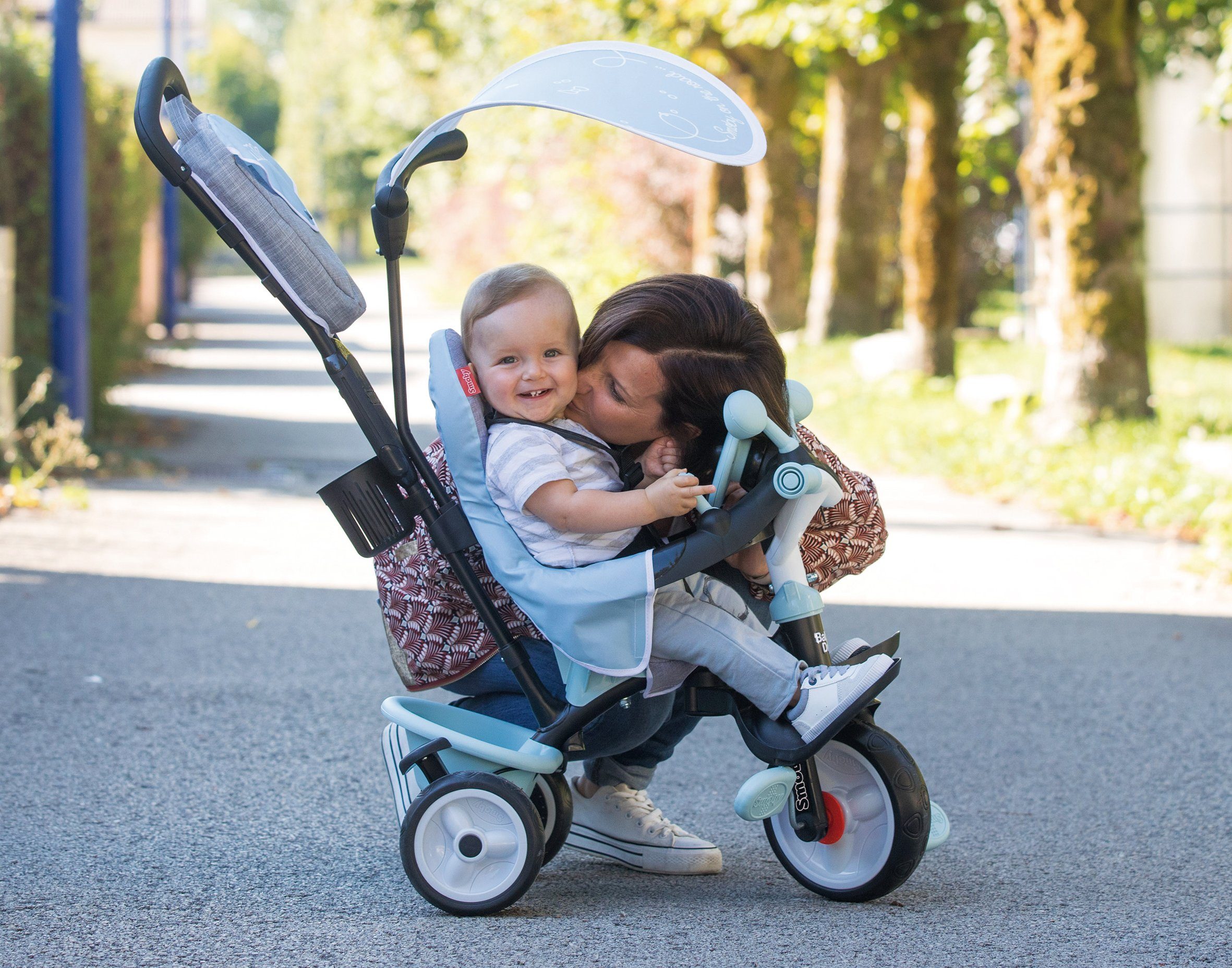 Spielzeug Dreiräder Smoby Dreirad Baby Driver Plus, blau, Made in Europe