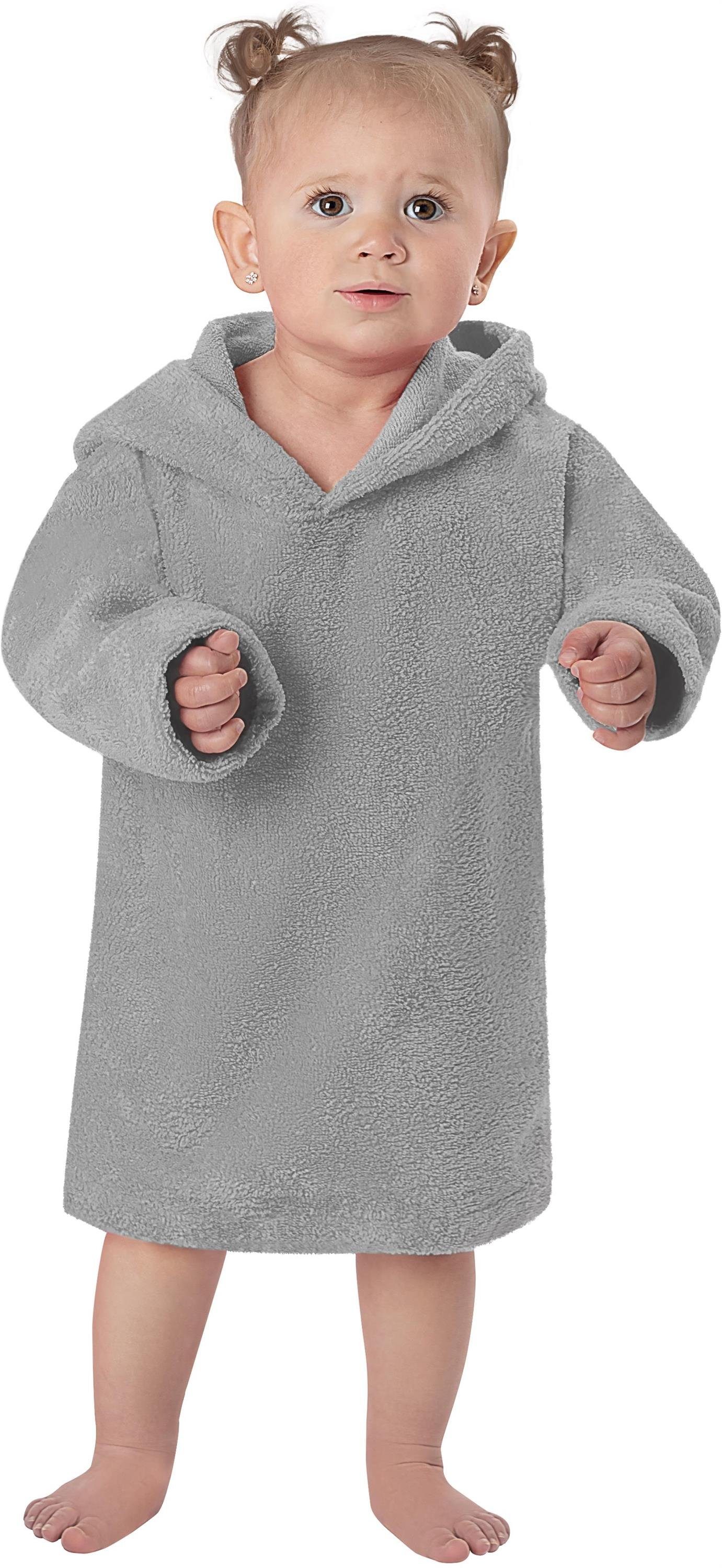 normani Babybademantel Kinder langarm Poncho (0-2 Jahre) Pichilemu, Kapuze, Schlupf, Kinderponcho mit trocknender Baumwoll-Innenseite