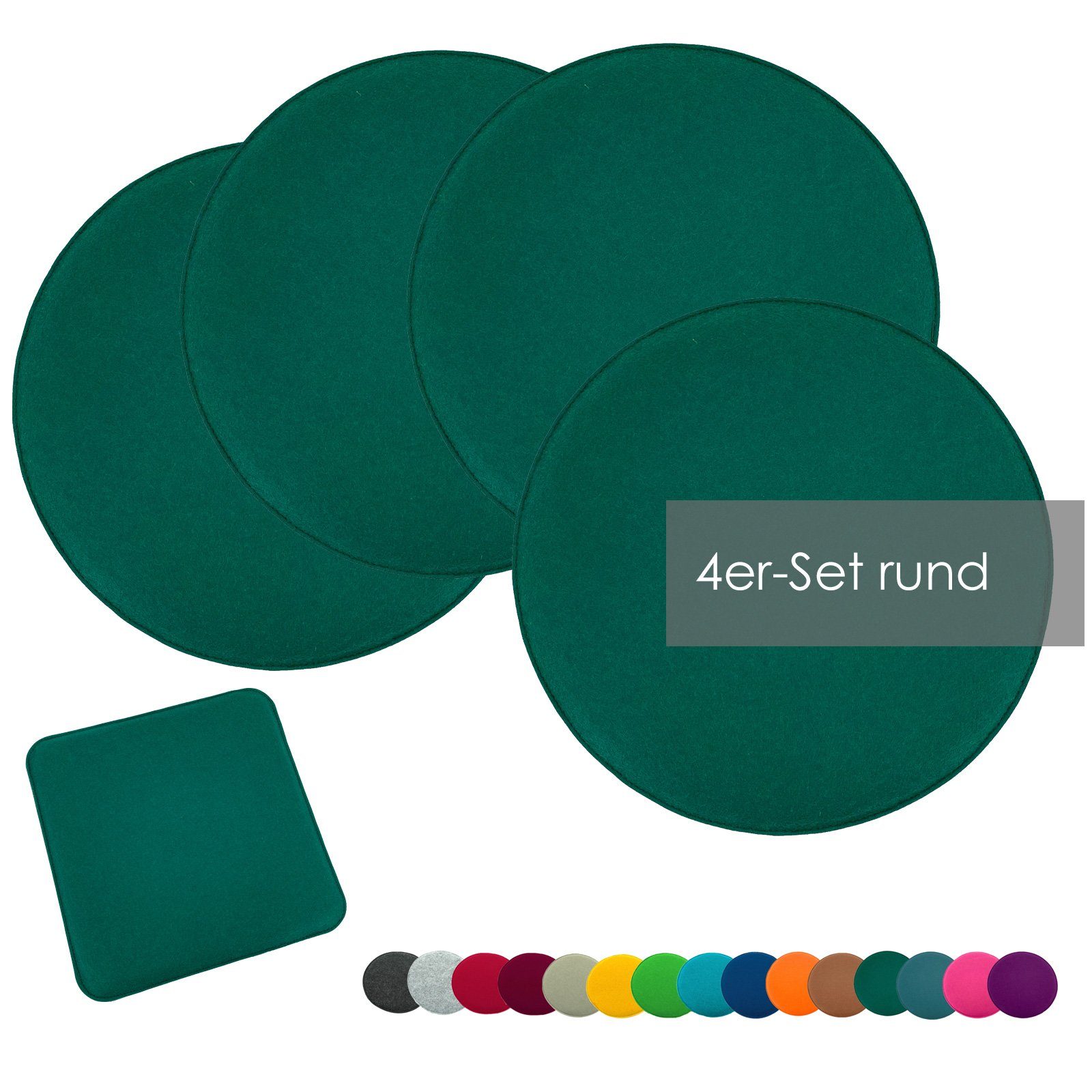 heimtexland Sitzkissen Filz Sitzauflage Stuhlkissen Bankkissen abwaschbar, günstig online kaufen