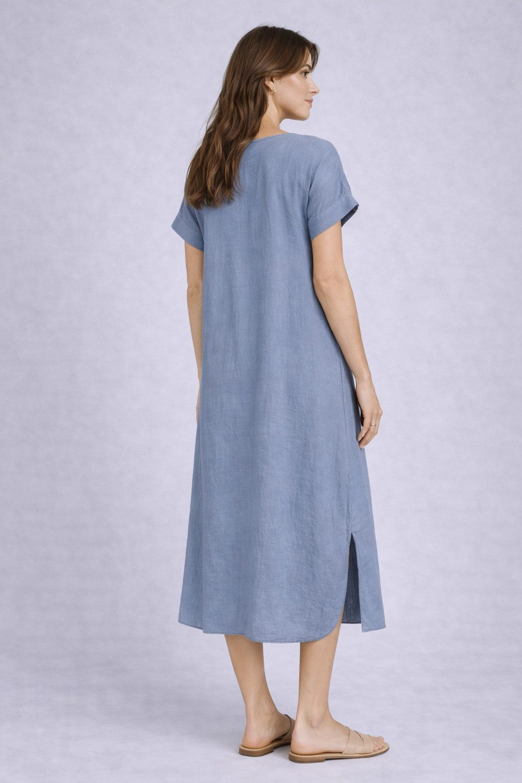 ITALY VIBES Sommerkleid - Kleid Damen - Midikleid - Strandkleid - Viskosekleid - Tunikakleid ONE SIZE / passend für Größe M - XXL