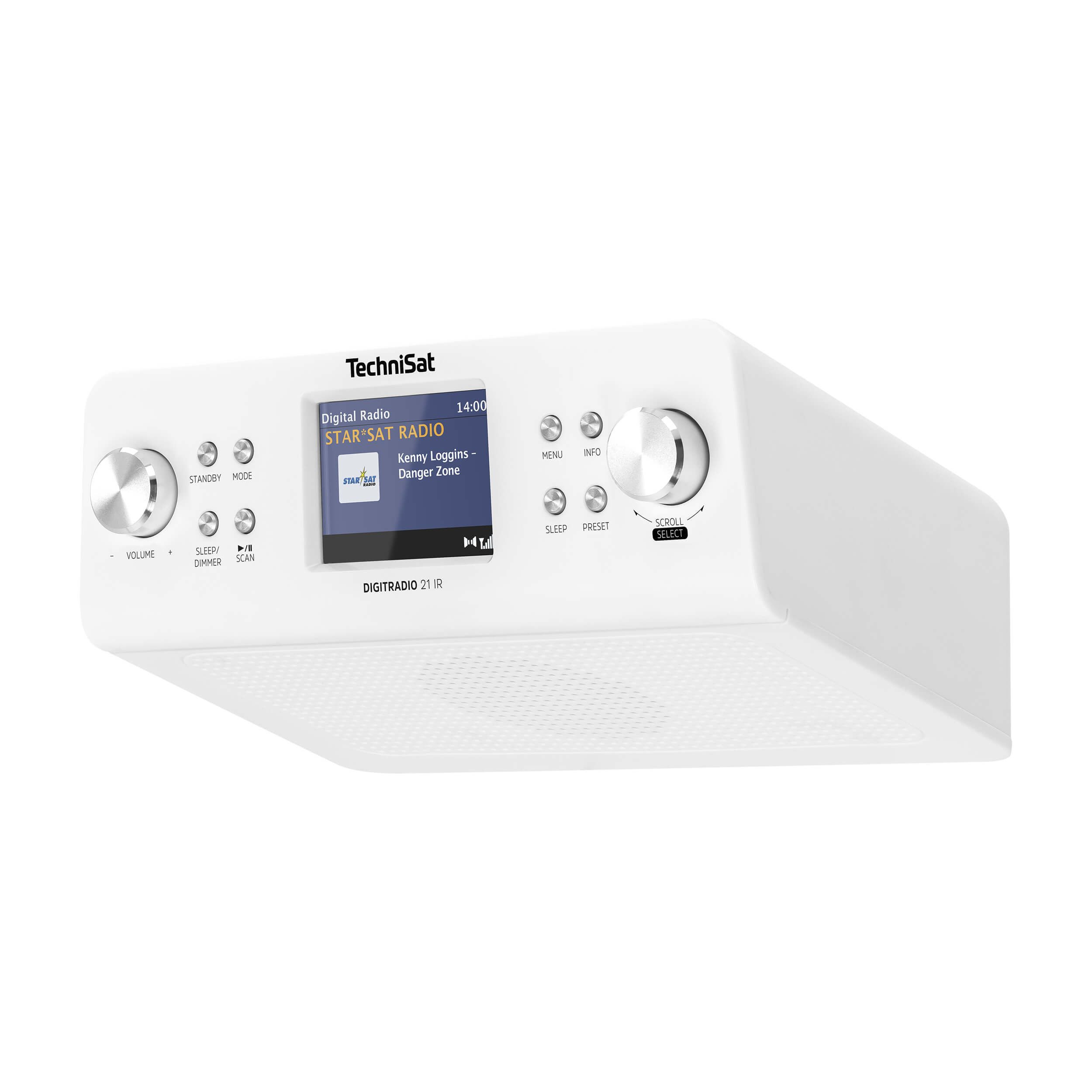 TechniSat DIGITRADIO 21 IR Küchen-Radio (Digitalradio (DAB), Internetradio, FM-Tuner mit RDS, 2 W, Bluetooth, WLAN, App-Steuerung, inklusive Montageplatte)