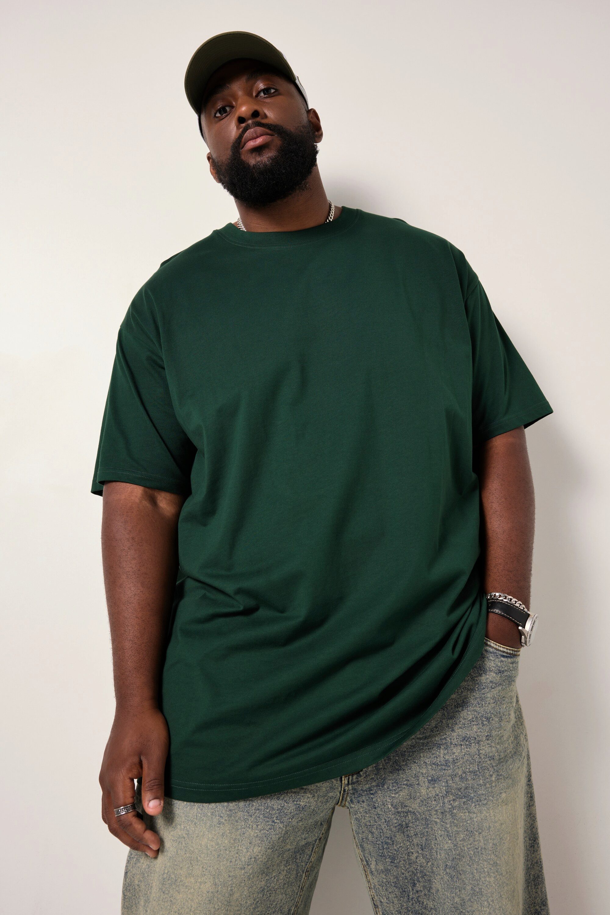 STHUGE T-Shirt STHUGE T-Shirt Halbarm oversized bis 8 XL günstig online kaufen