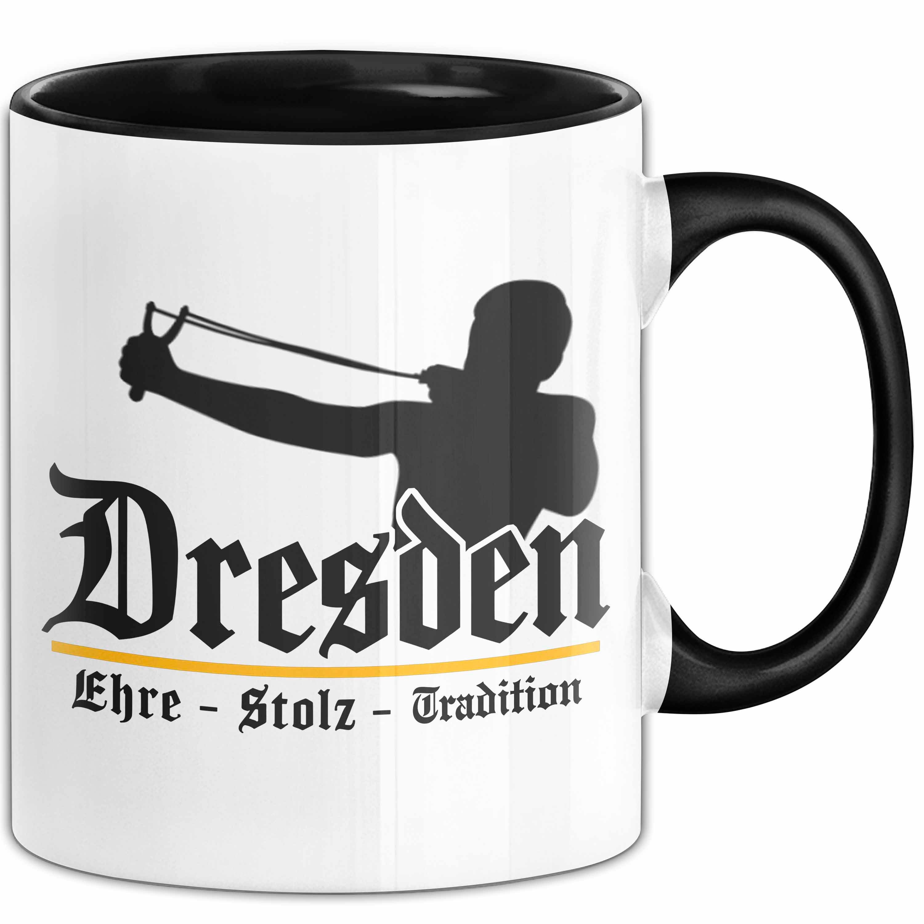 Trendation Tasse Dresden Fußball Tasse Geschenk Lustige Geschenkidee Spruch Ehre Stol