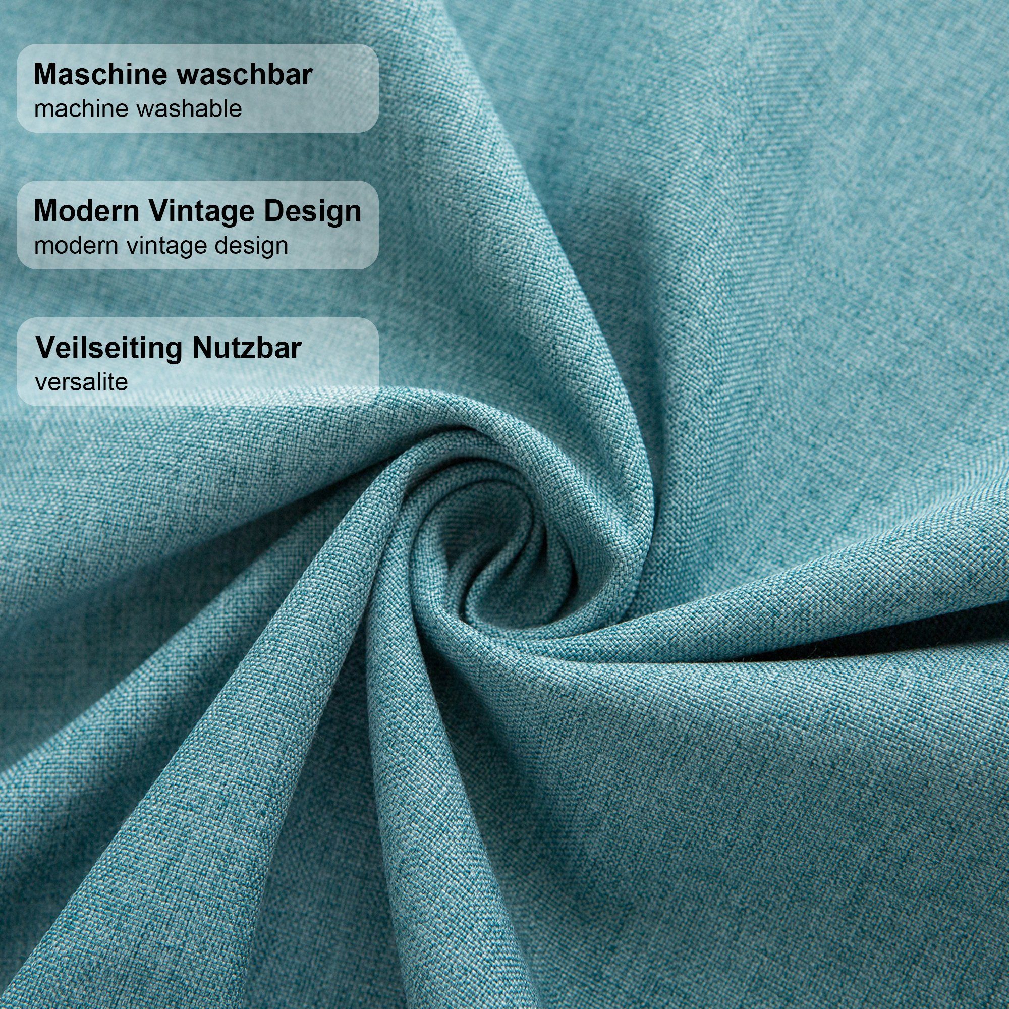 Simurq Tischläufer Modern Outdoor - Indoor Abwaschbar, (Table Runner Tischband, Pflegeleicht & fleckenabweisend Läufer) – Bild 4 von 5