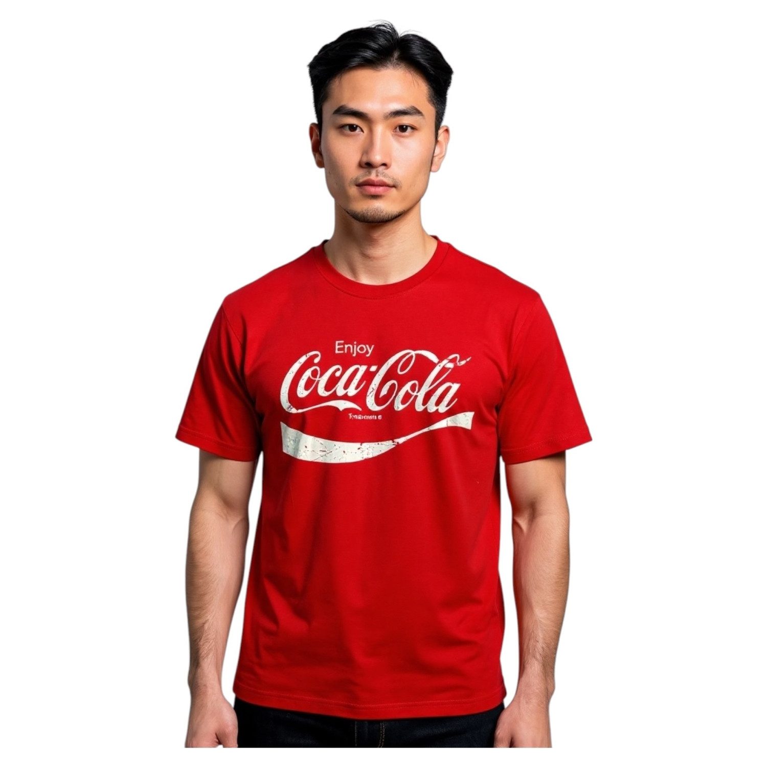 COCA COLA T-Shirt Herren T-Shirt Logo Print Unisex Retro Sammlerstück Party Fanartikel