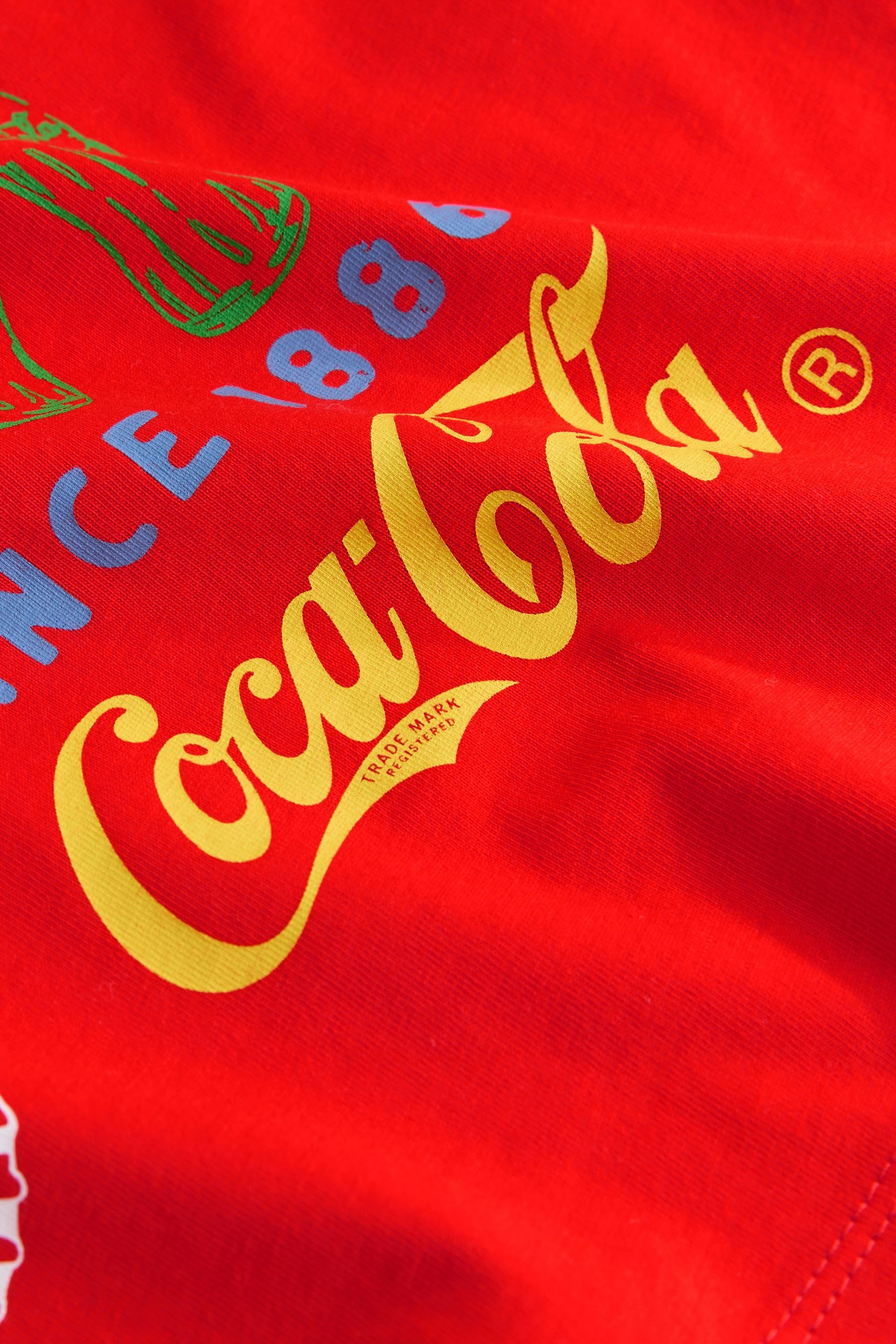 Next T-Shirt Lizenziertes Kurzarm-T-Shirt, Coca Cola (1-tlg)