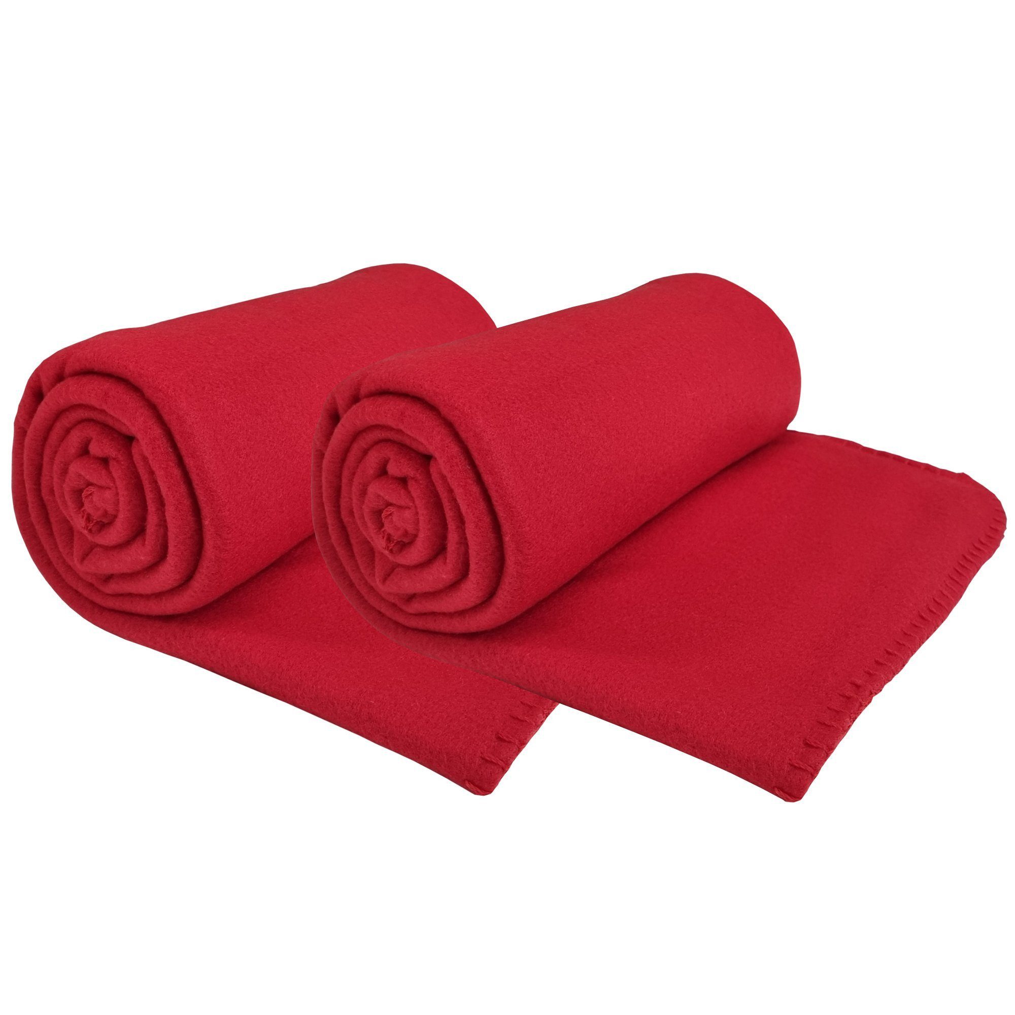 Wohndecke Wohndecke Fleecedecke 130x170 cm 2er günstig online kaufen