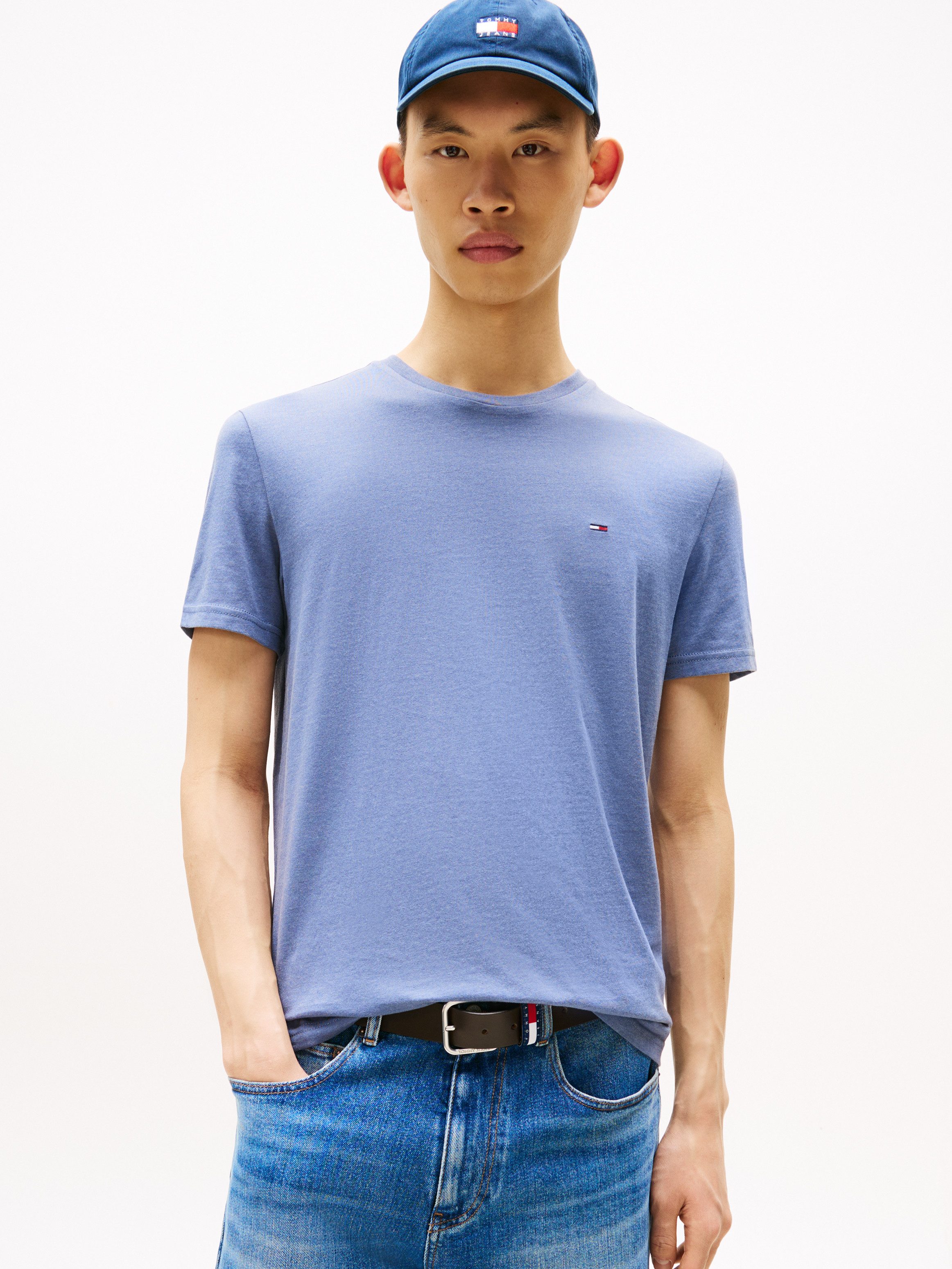 Tommy Jeans T-Shirt TJM XSLIM JASPE HTR TEE EXT Mit Rundhalsausschnitt günstig online kaufen