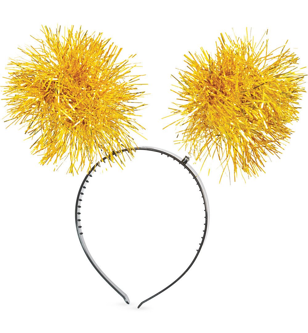 Fries Haarreif Lametta Haarreif Wabbles Gold oder Silber Weihnachten Silvester, Gold oder Silber wählbar