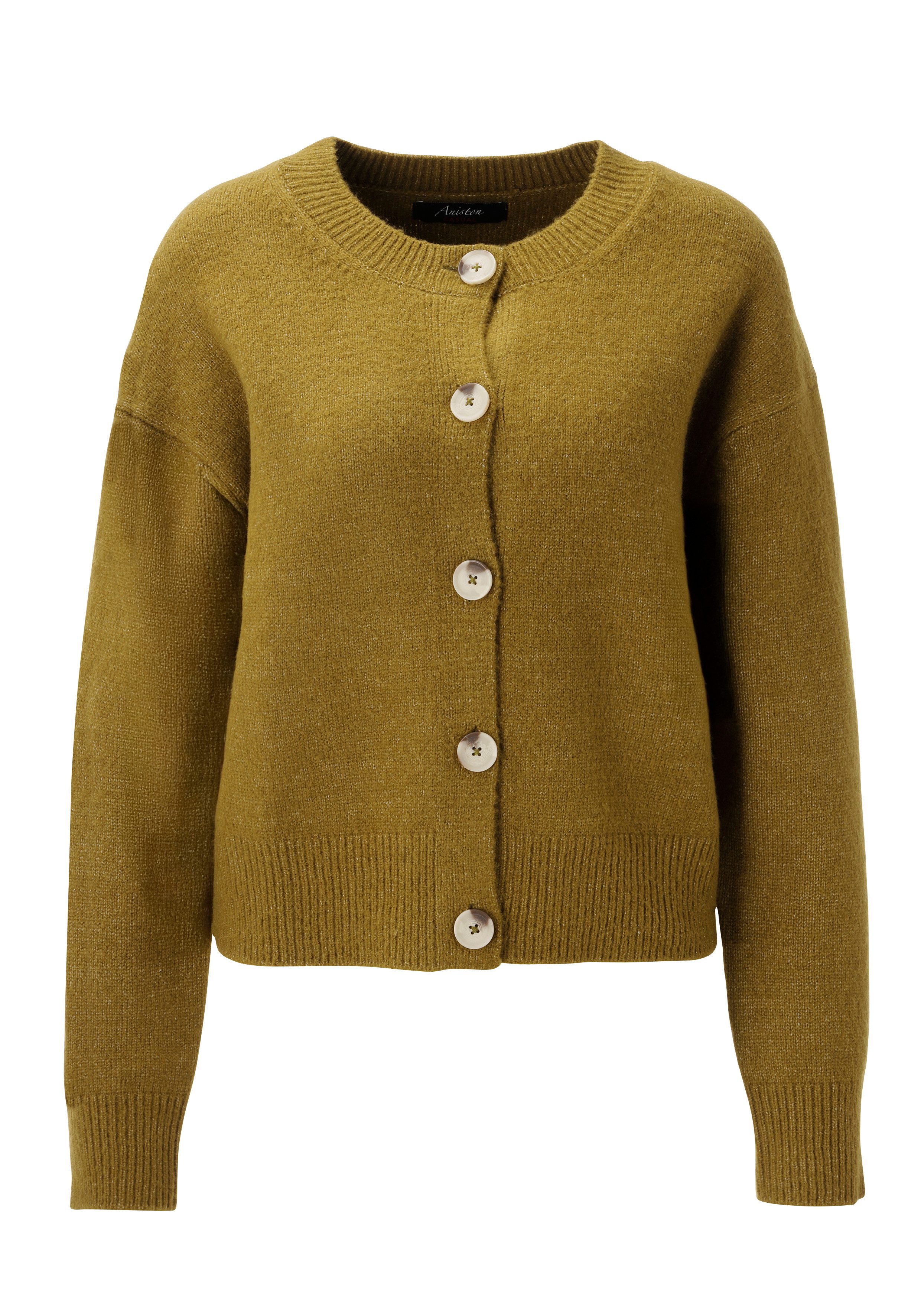 Aniston CASUAL Strickjacke aus effektvollem Melange-Garn – Bild 5 von 5