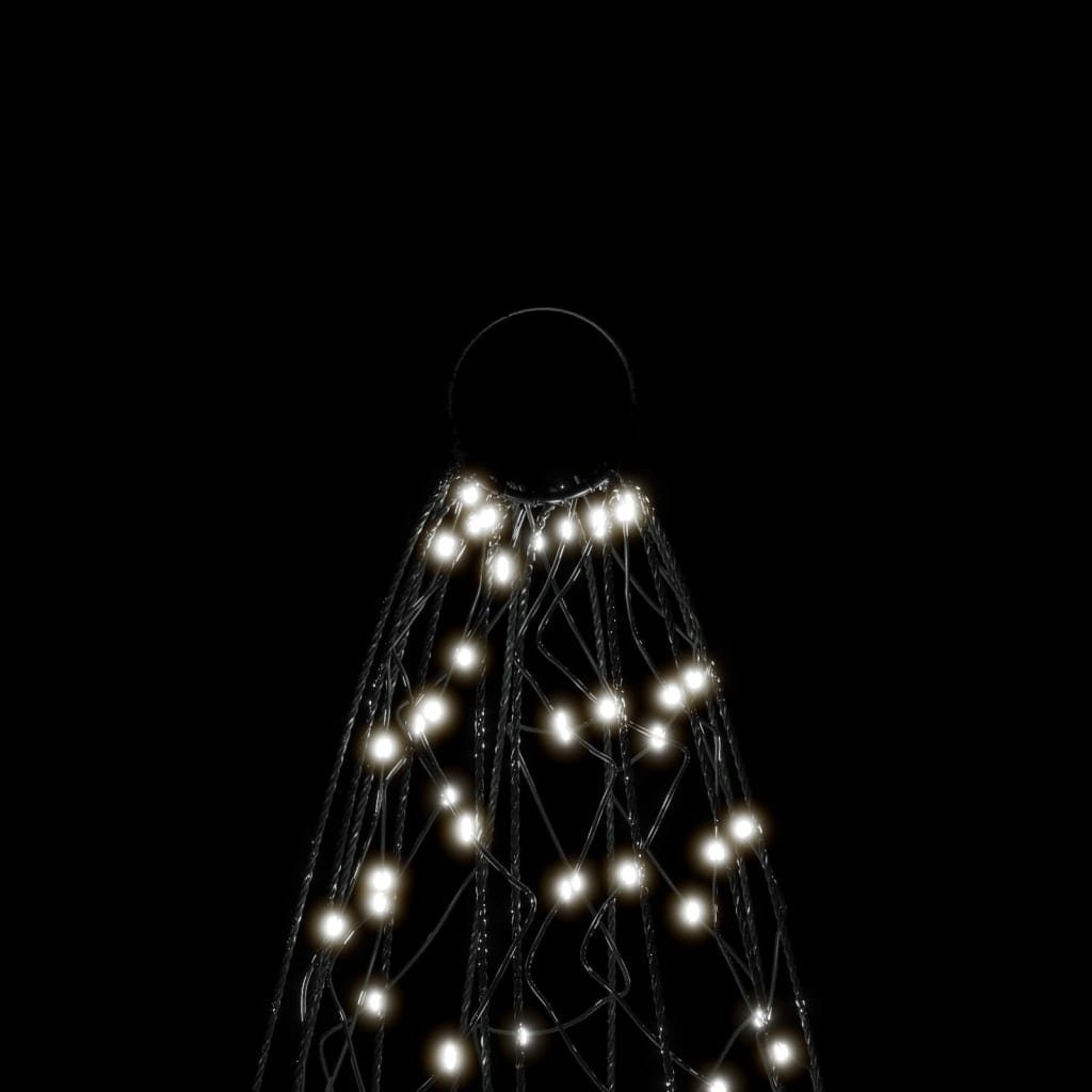 LEDs Fahnenmast (1-tlg) 3000 für 800 LED-Weihnachtsbaum cm Kaltweiß Christbaumschmuck vidaXL