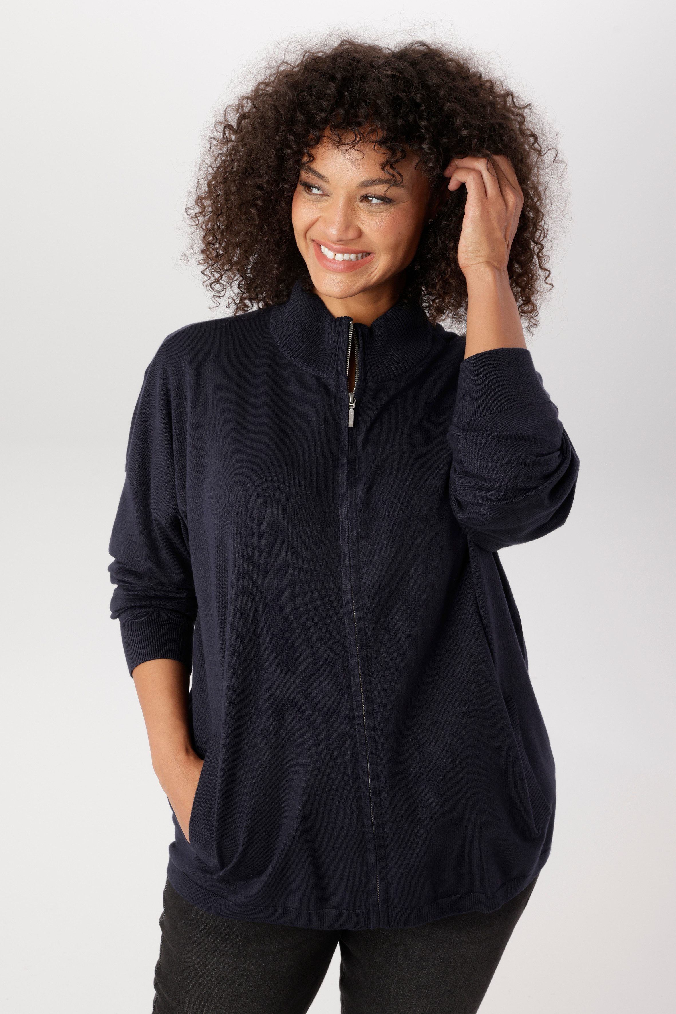 Aniston PLUS Strickjacke aus weicher Strick-Qualität - NEUE KOLLEKTION