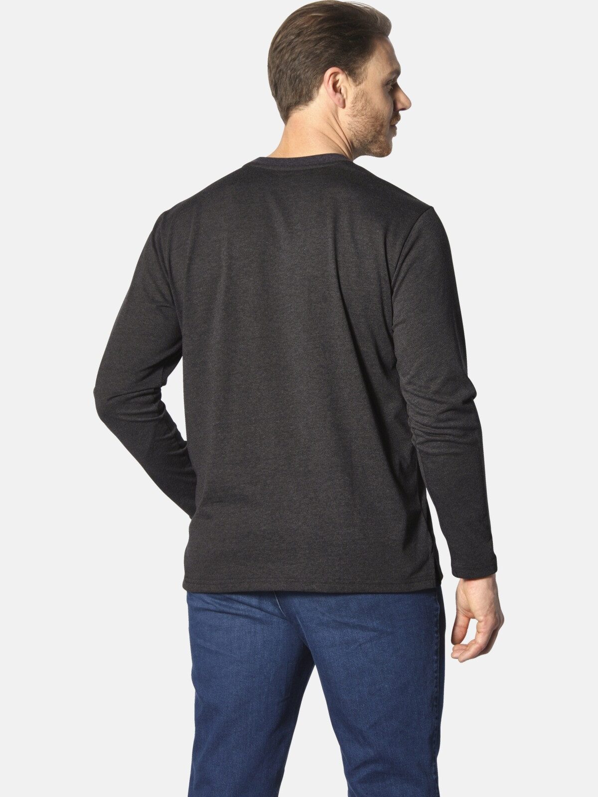 Jan Vanderstorm Langarmshirt STAAF in leichter günstig online kaufen