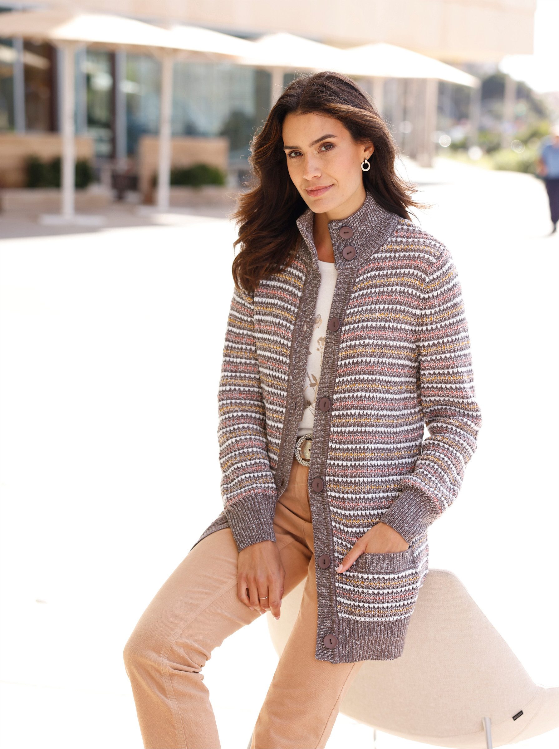 Strickjacke Strickjacke Langarm