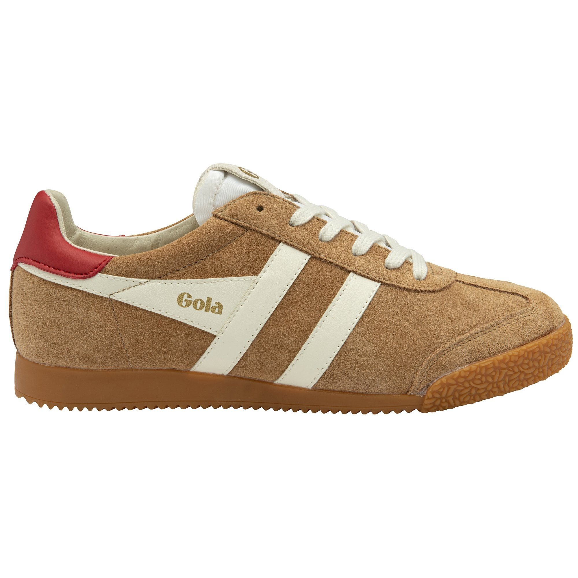 Gola Elan caramelbraun/weiss/dunkelrot Damen Sneaker günstig online kaufen