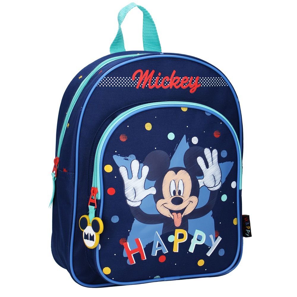 Disney Mickey Mouse Kinderrucksack Kinder Rucksack Happy 31 x 25 x 9 cm Micky Maus Mickey Mouse