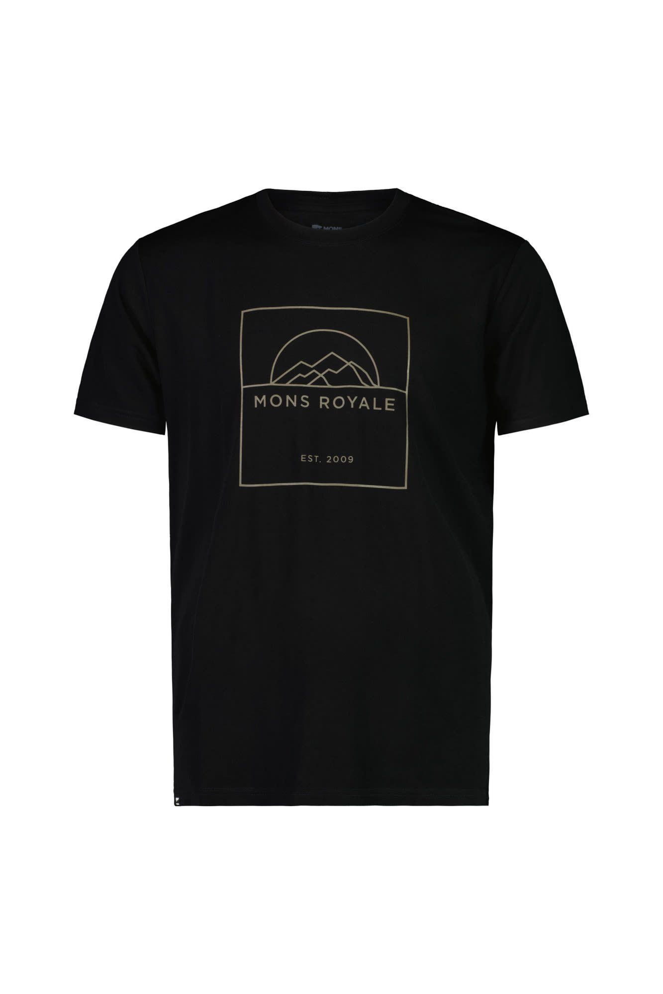 Mons Royale T-Shirt Mons Royale M Icon T-shirt Herren Kurzarm-Shirt Black - Sun Logo