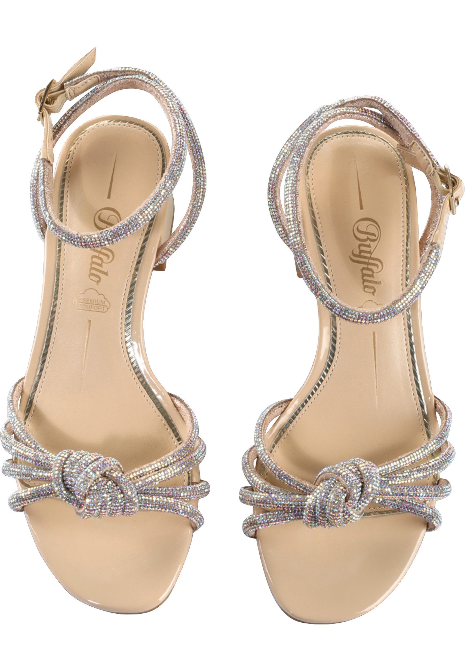 Buffalo Buffalo Buffalo Lilly Bow - Vegan Patent High-Heel-Pumps