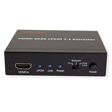 ROLINE HDMI 4K Audio Extraktor LPCM 7.1 Audio- & Video-Adapter HDMI Typ A Weiblich (Buchse) zu HDMI Typ A Weiblich (Buchse)
