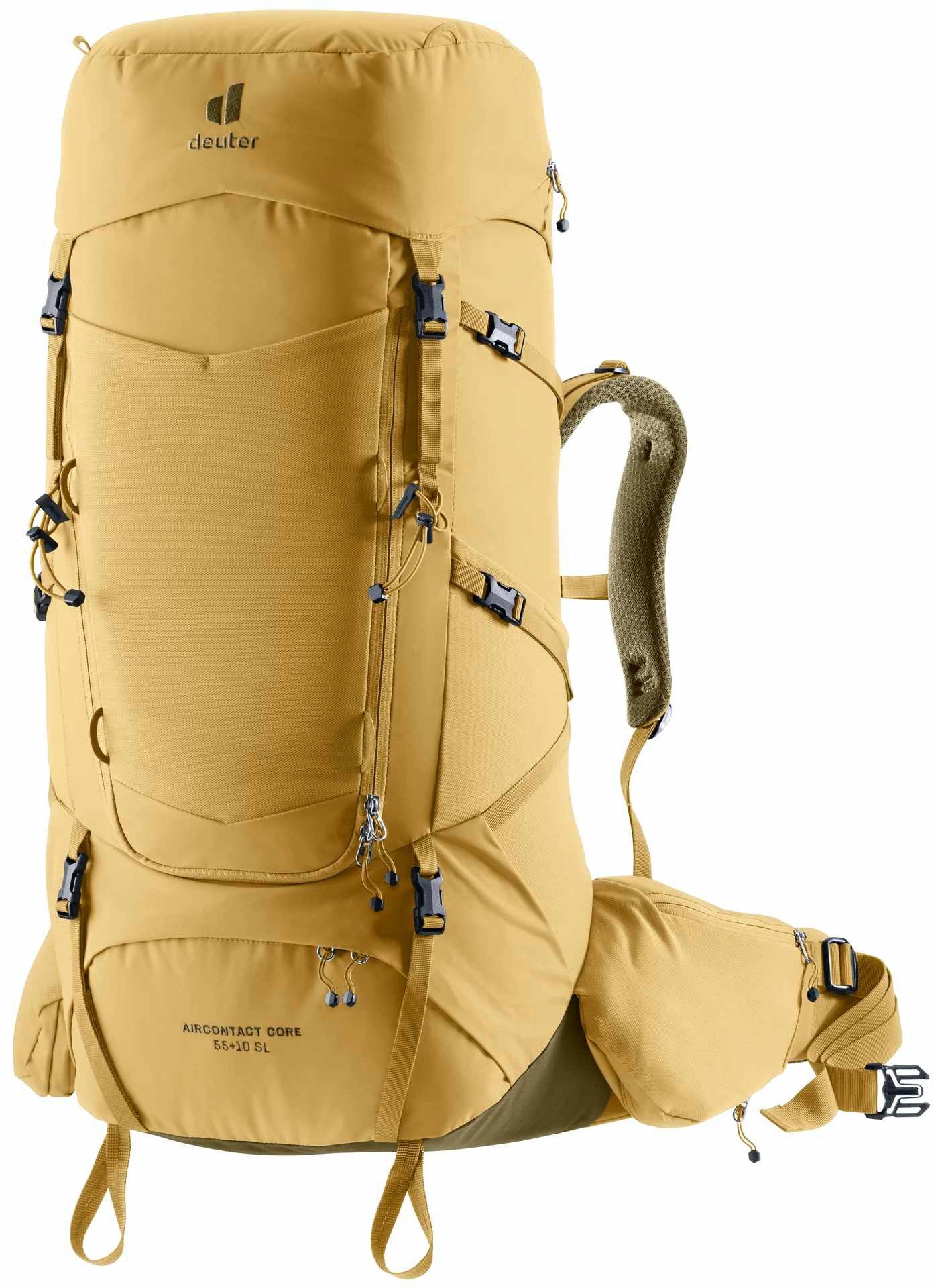 Trekkingrucksack Aircontact Core 55+10 SL savanna-nori